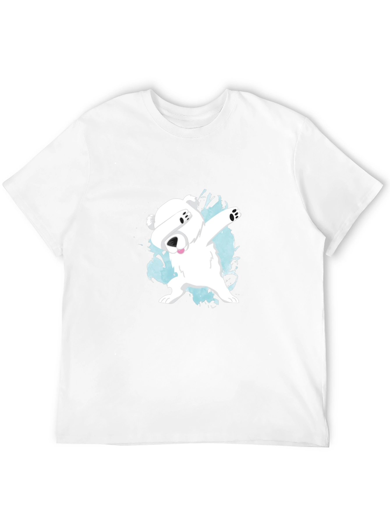 Dabbing Polar Bear Graphic T-Shirt