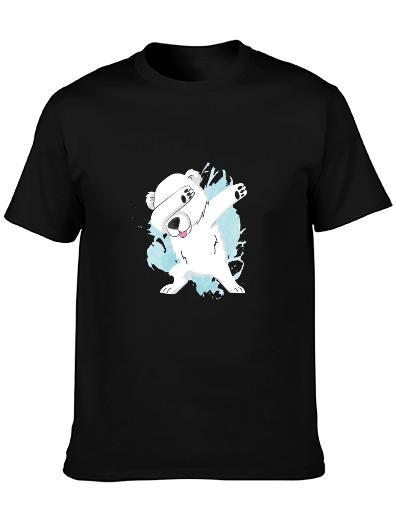 Dabbing Polar Bear Graphic T-Shirt