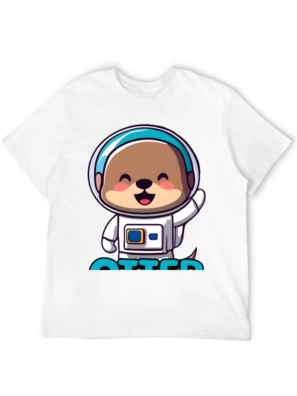 Astronaut Otter T-Shirt - Cute Space Tee