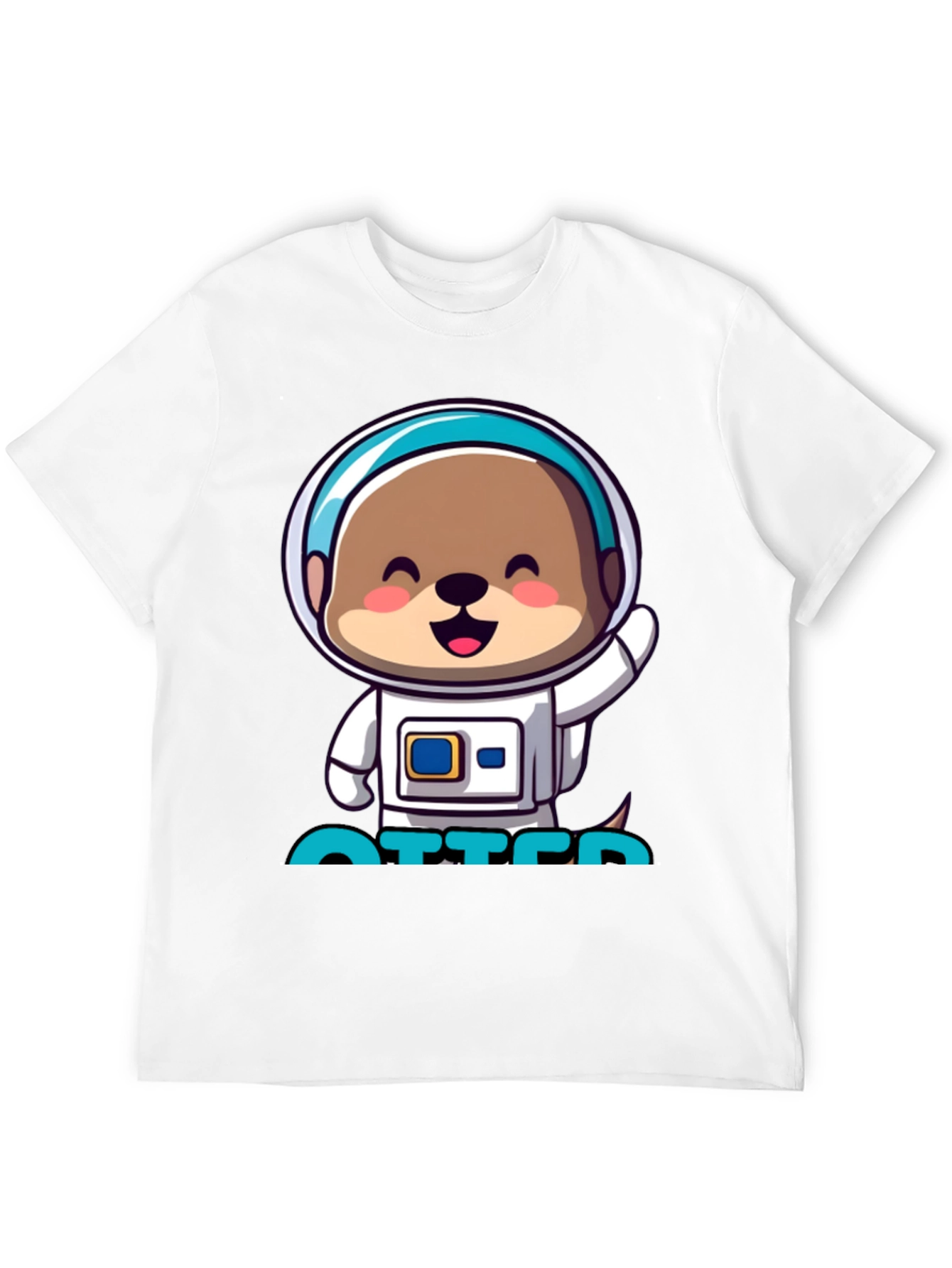 Astronaut Otter T-Shirt - Cute Space Tee