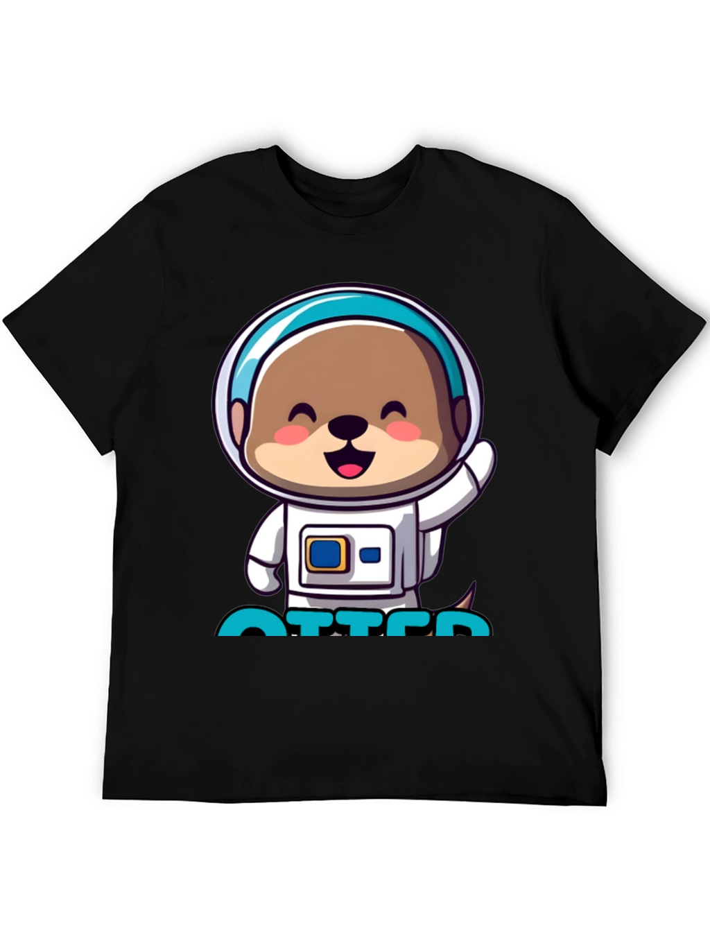 Astronaut Otter T-Shirt - Cute Space Tee