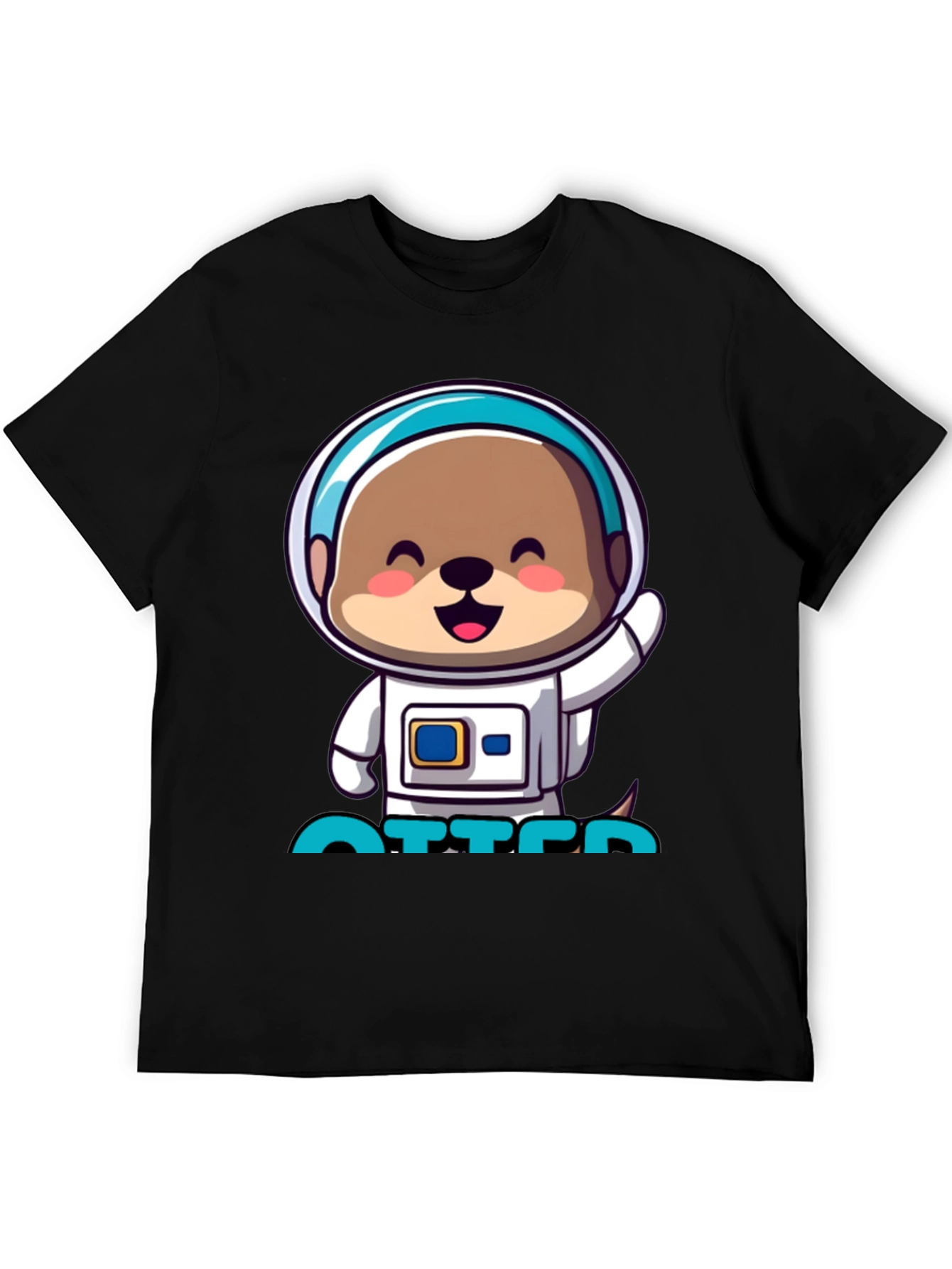 Astronaut Otter T-Shirt - Cute Space Tee
