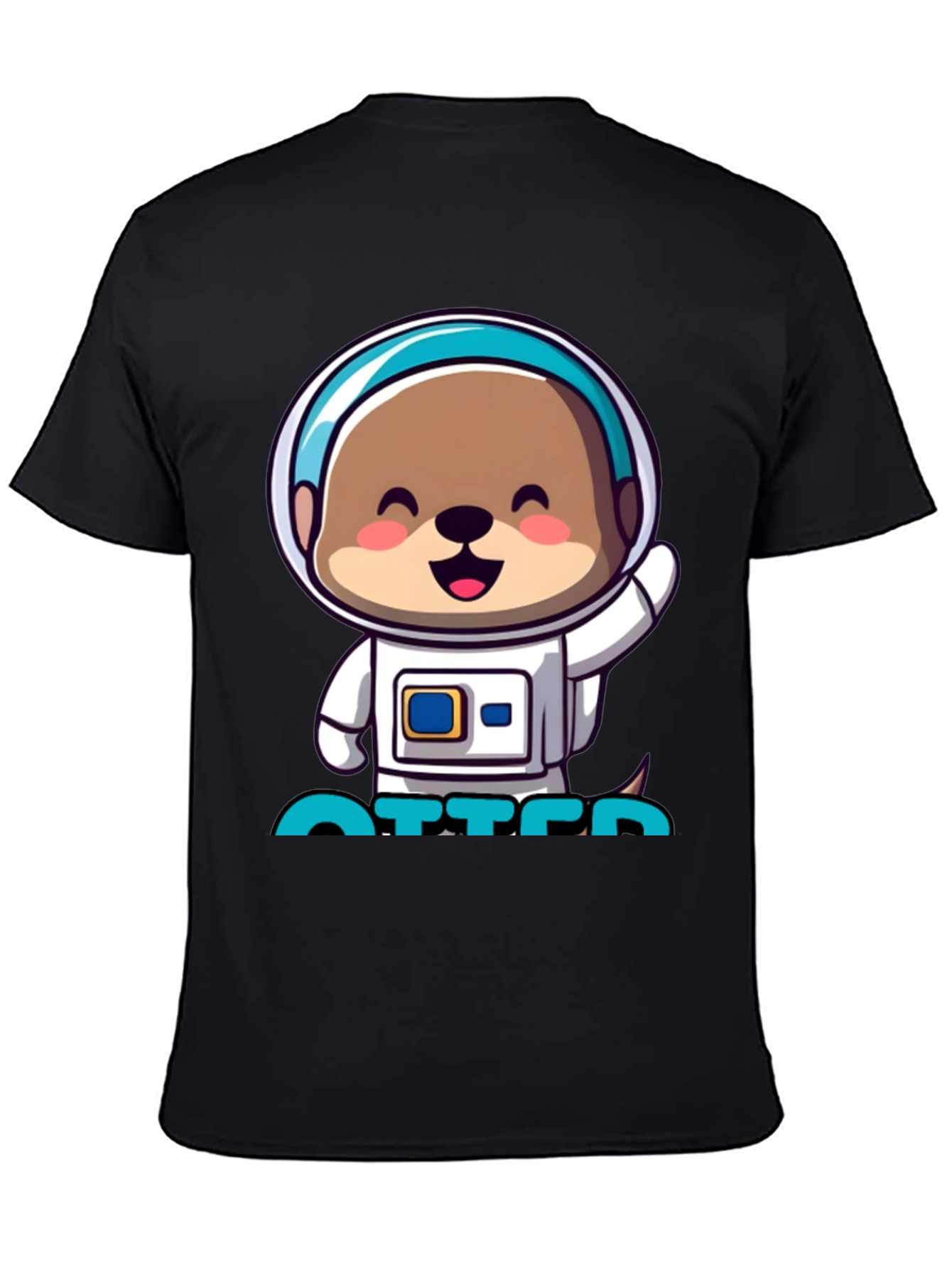 Astronaut Otter T-Shirt - Cute Space Tee
