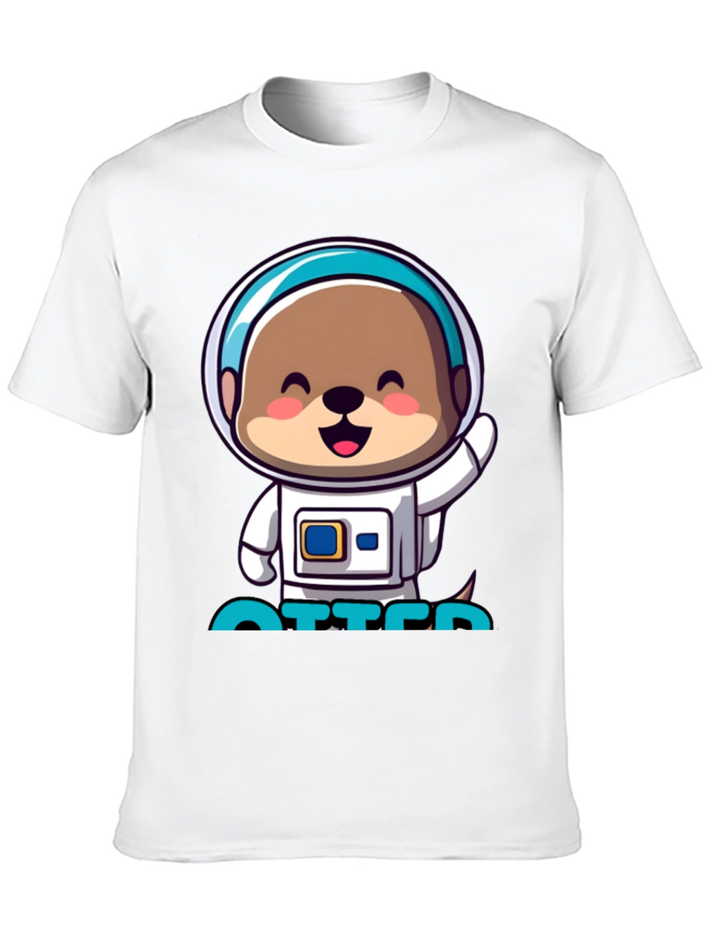 Astronaut Otter T-Shirt - Cute Space Tee