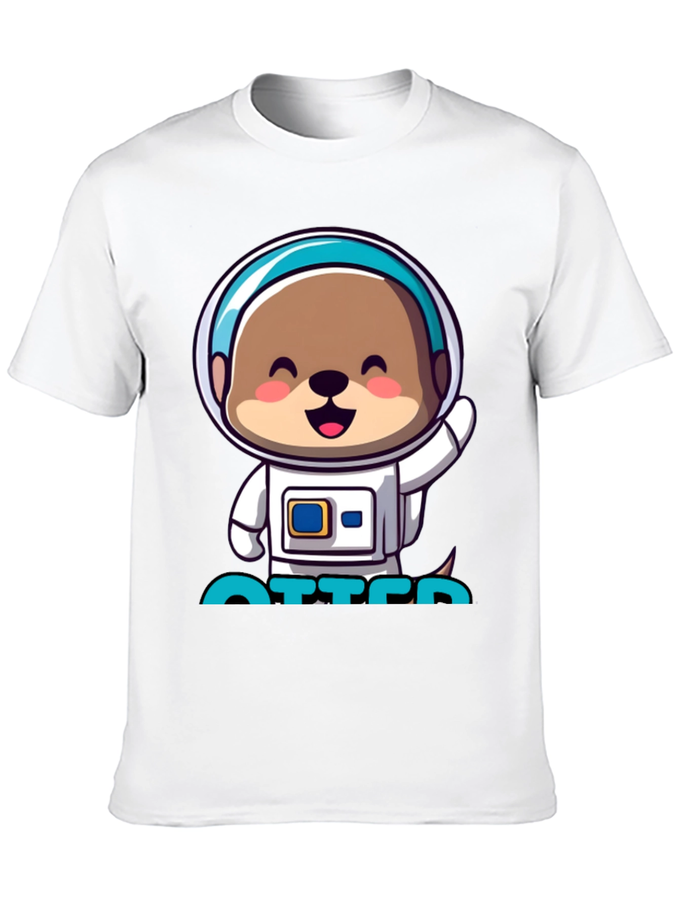 Astronaut Otter T-Shirt - Cute Space Tee