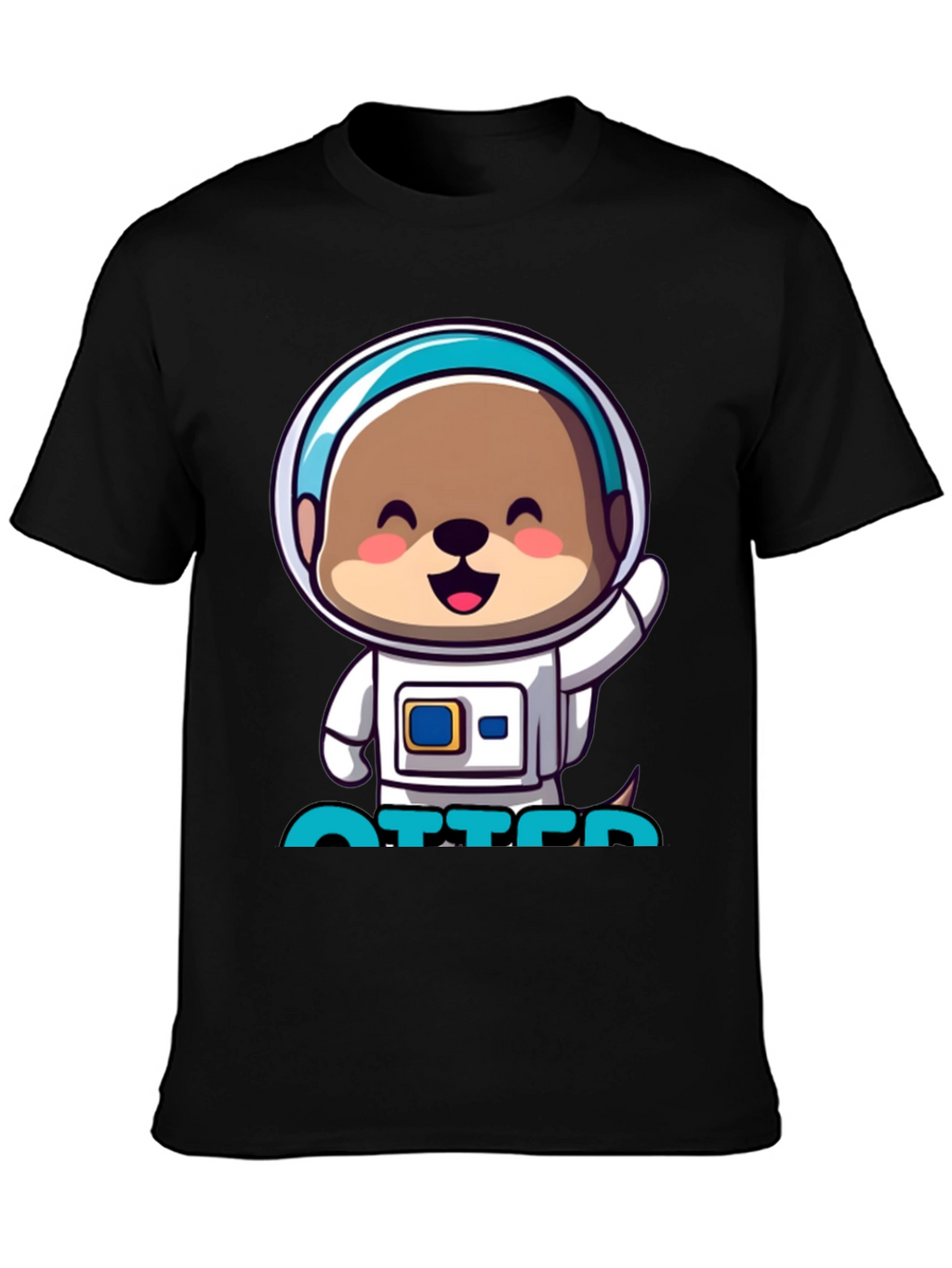 Astronaut Otter T-Shirt - Cute Space Tee