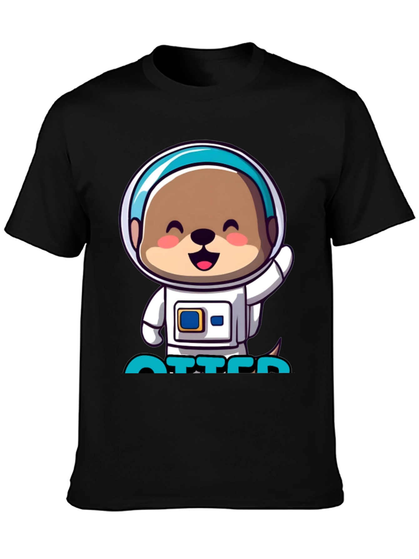 Astronaut Otter T-Shirt - Cute Space Tee