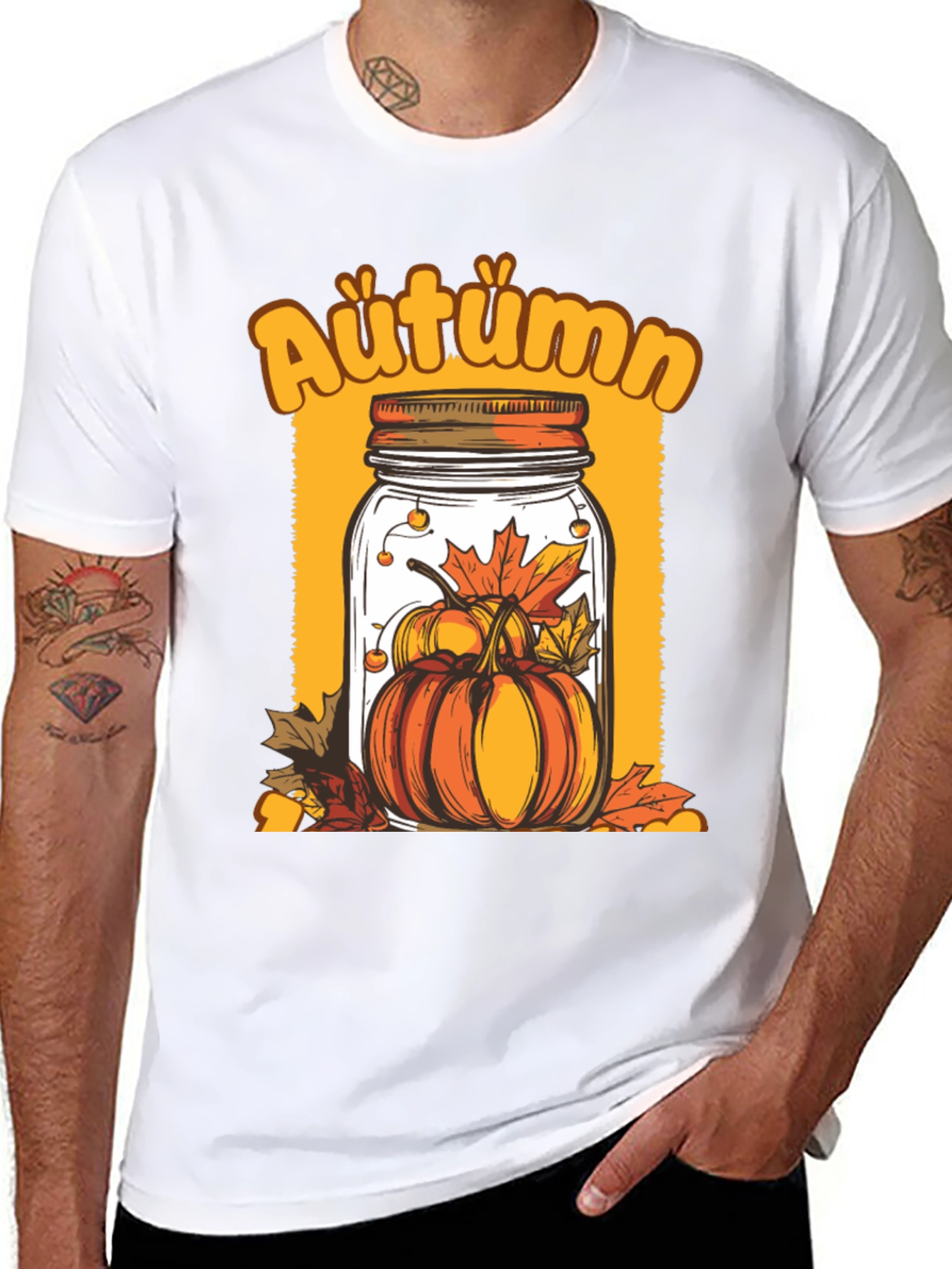 Autumn Pumpkin Jar Graphic Tee