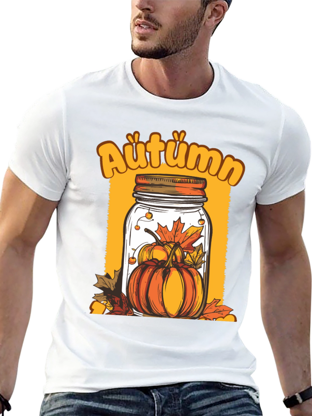 Autumn Pumpkin Jar Graphic Tee
