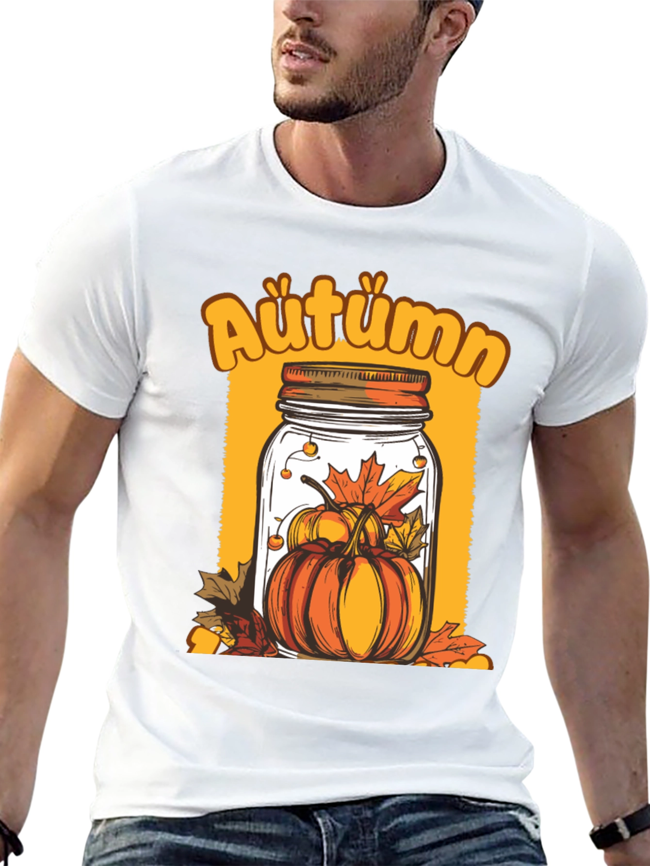 Autumn Pumpkin Jar Graphic Tee