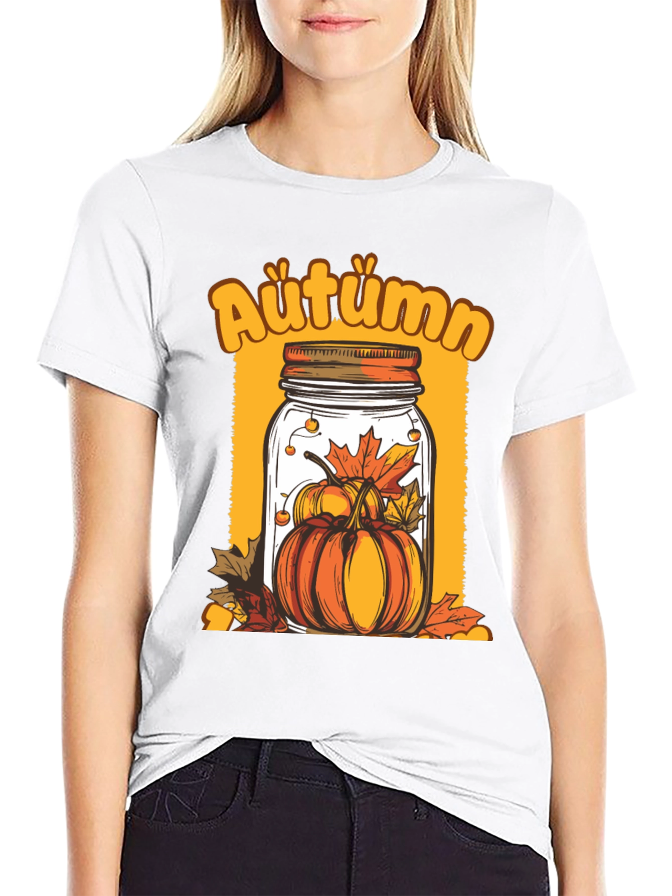 Autumn Pumpkin Jar Graphic Tee