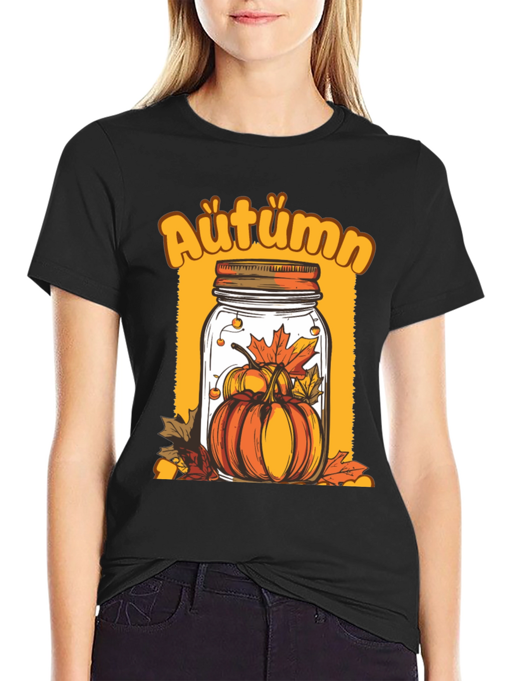 Autumn Pumpkin Jar Graphic Tee