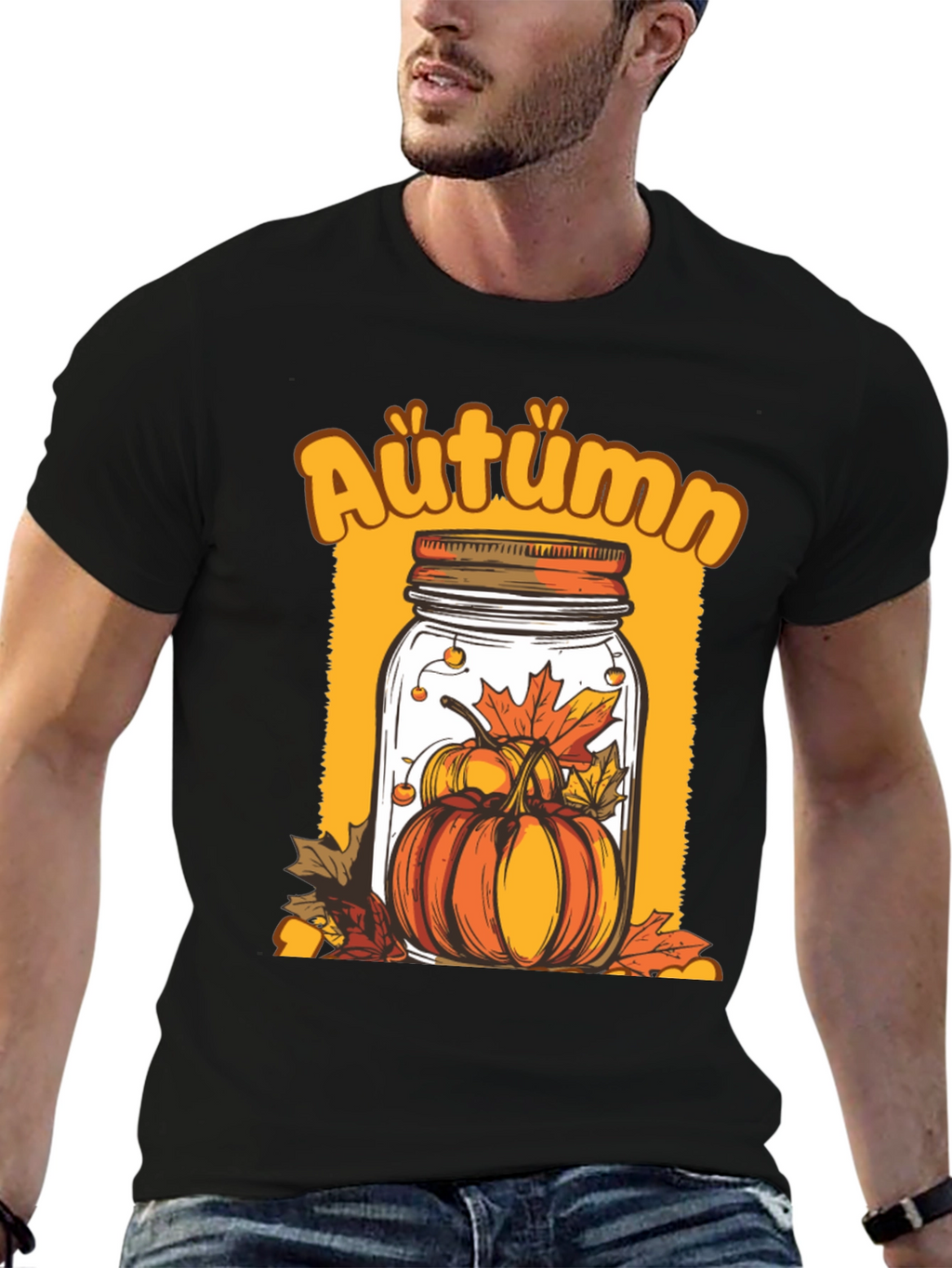 Autumn Pumpkin Jar Graphic Tee