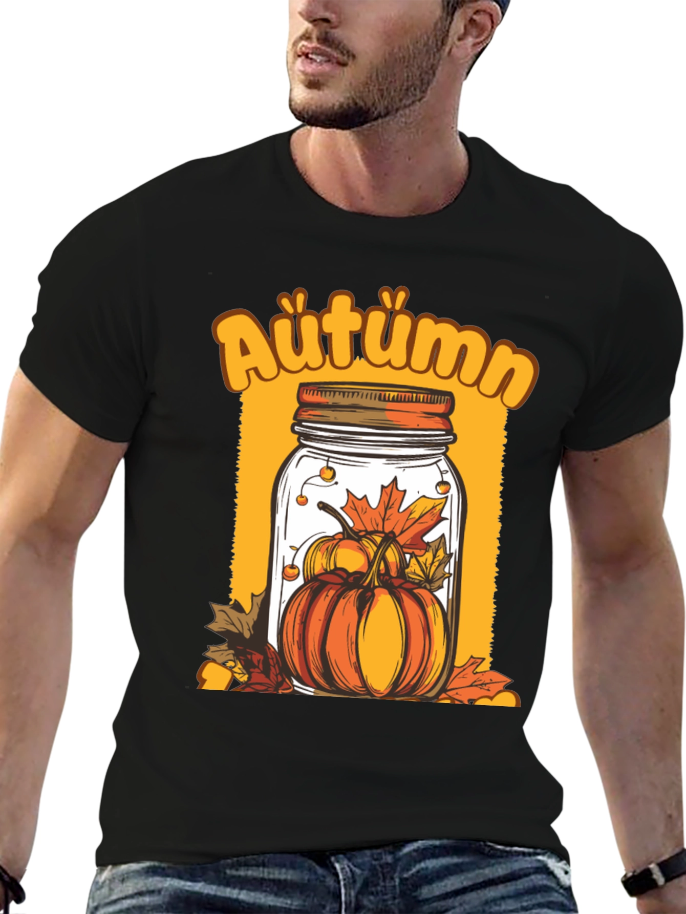 Autumn Pumpkin Jar Graphic Tee