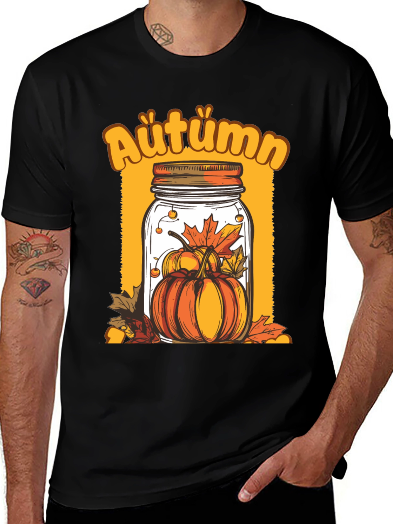Autumn Pumpkin Jar Graphic Tee