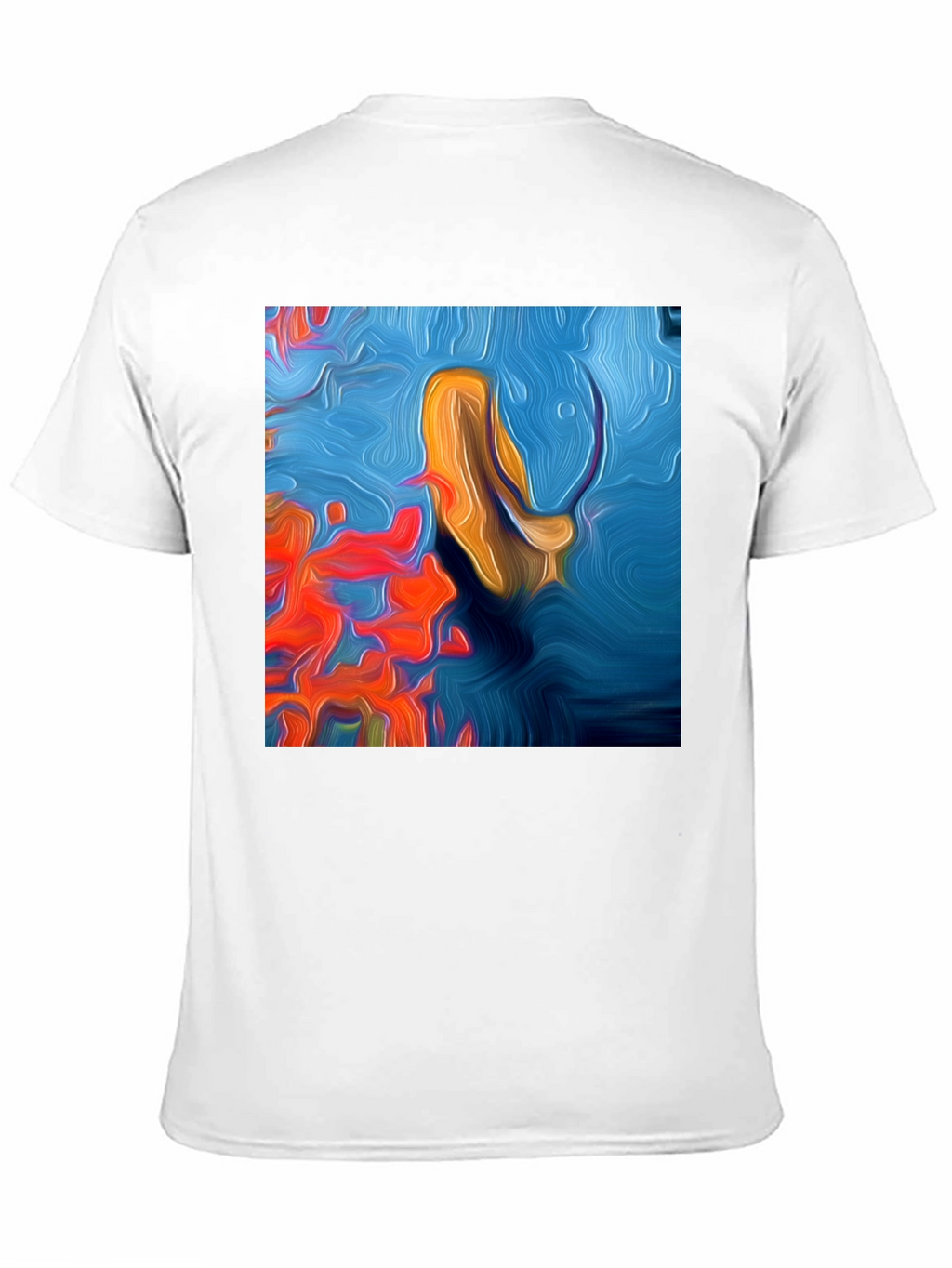 Abstract Art Tee: Vivid Graphic Print T-Shirt