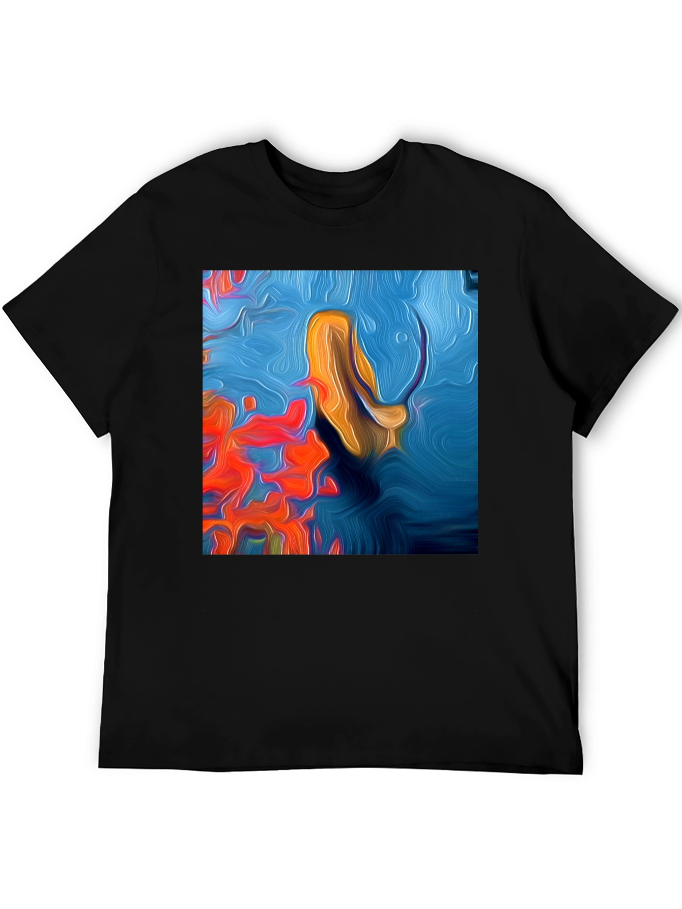 Abstract Art Tee: Vivid Graphic Print T-Shirt
