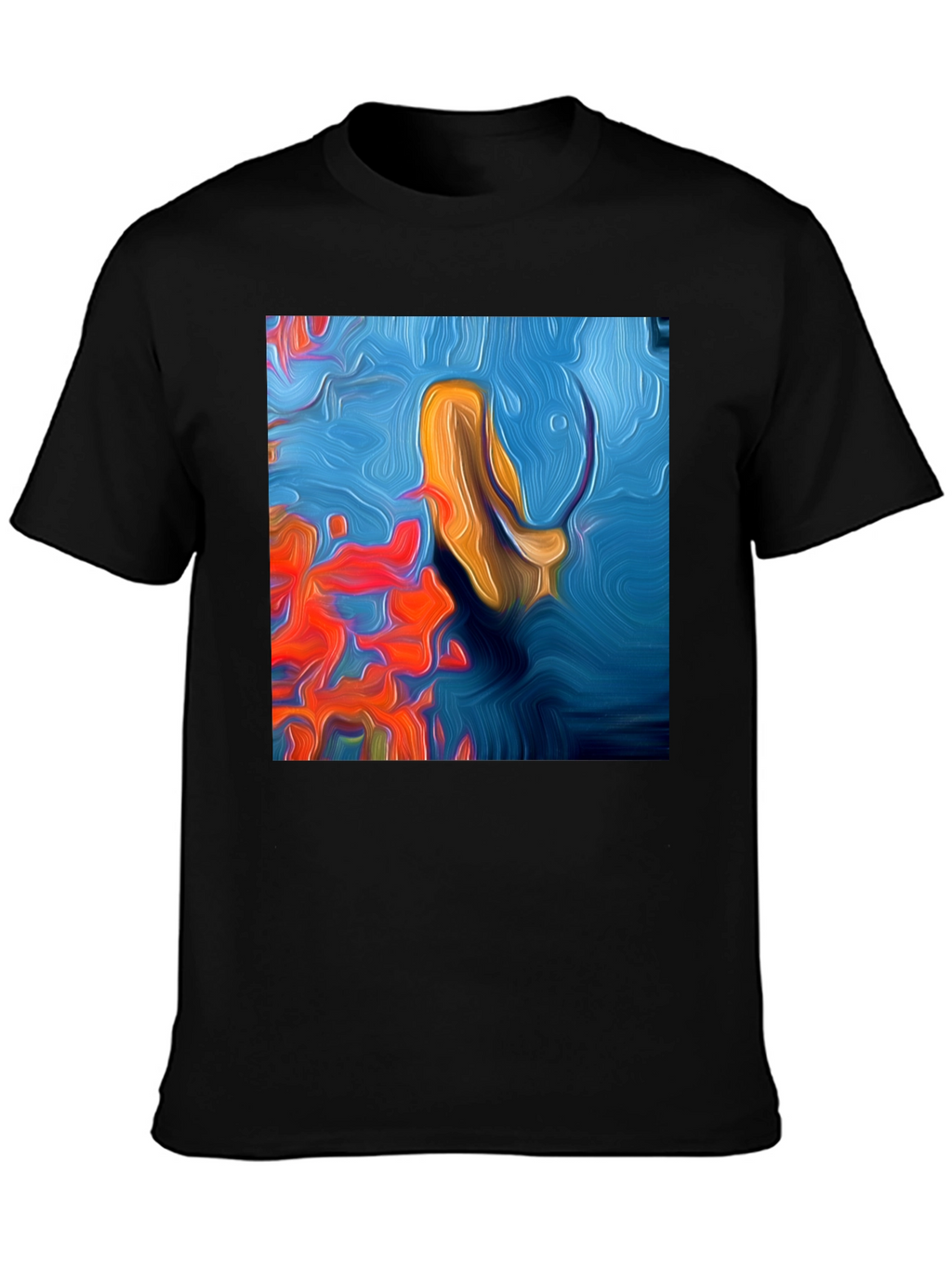 Abstract Art Tee: Vivid Graphic Print T-Shirt