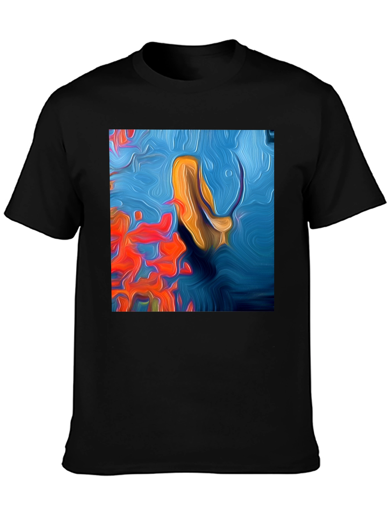 Abstract Art Tee: Vivid Graphic Print T-Shirt