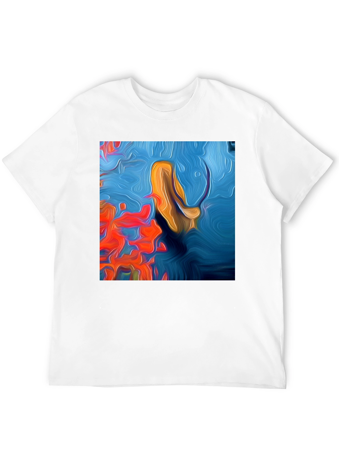 Abstract Art Tee: Vivid Graphic Print T-Shirt