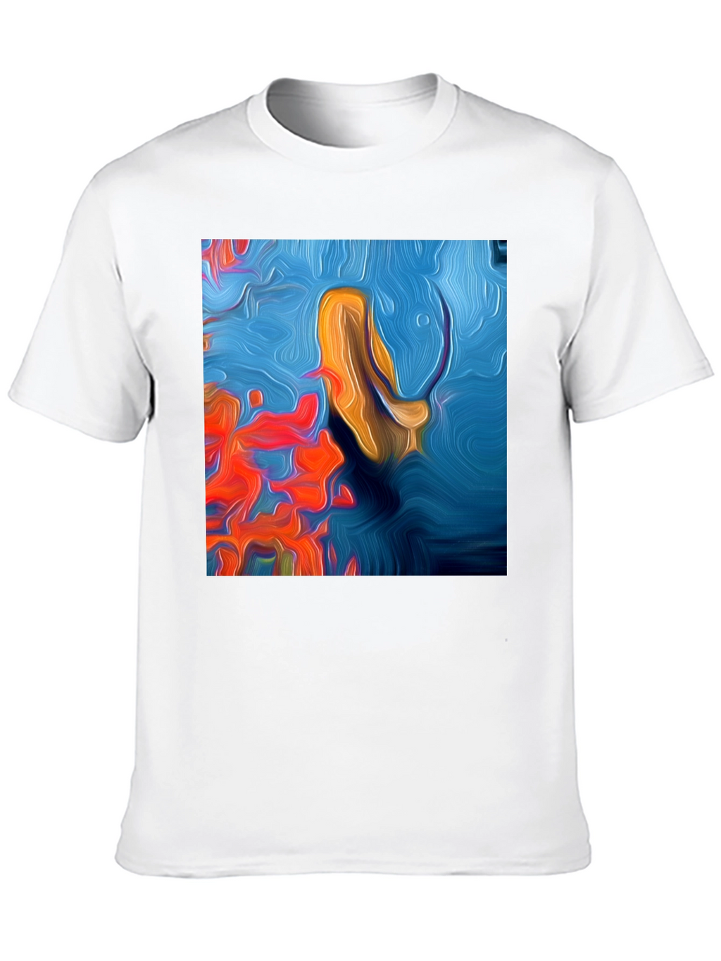 Abstract Art Tee: Vivid Graphic Print T-Shirt