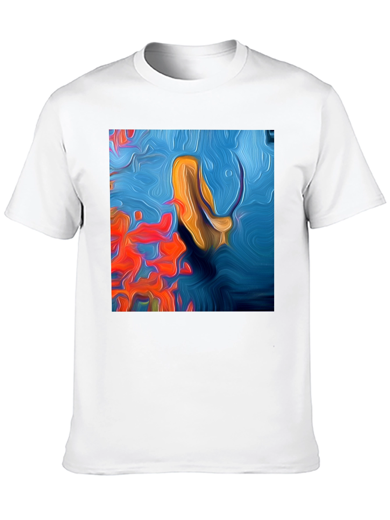 Abstract Art Tee: Vivid Graphic Print T-Shirt