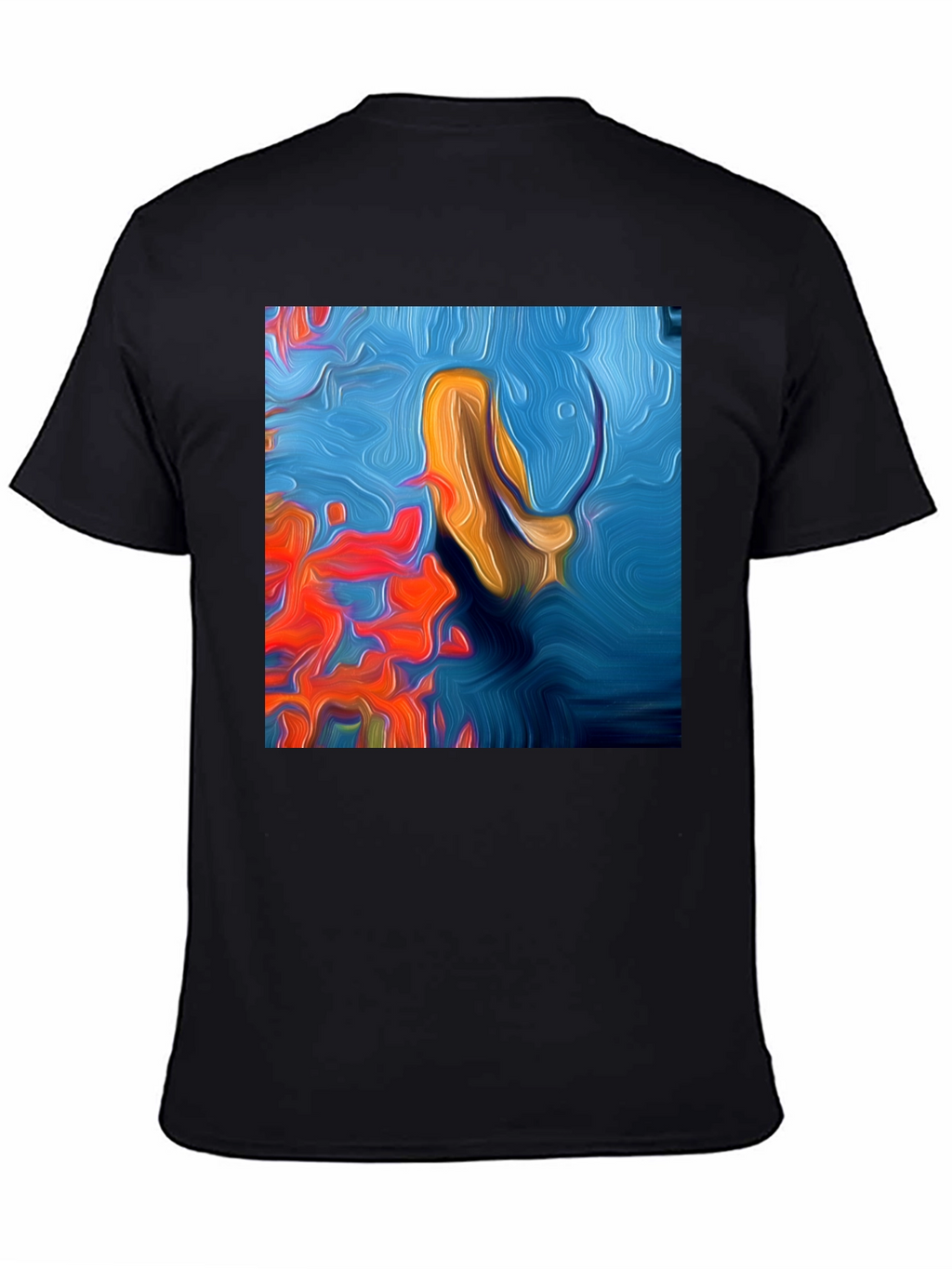 Abstract Art Tee: Vivid Graphic Print T-Shirt