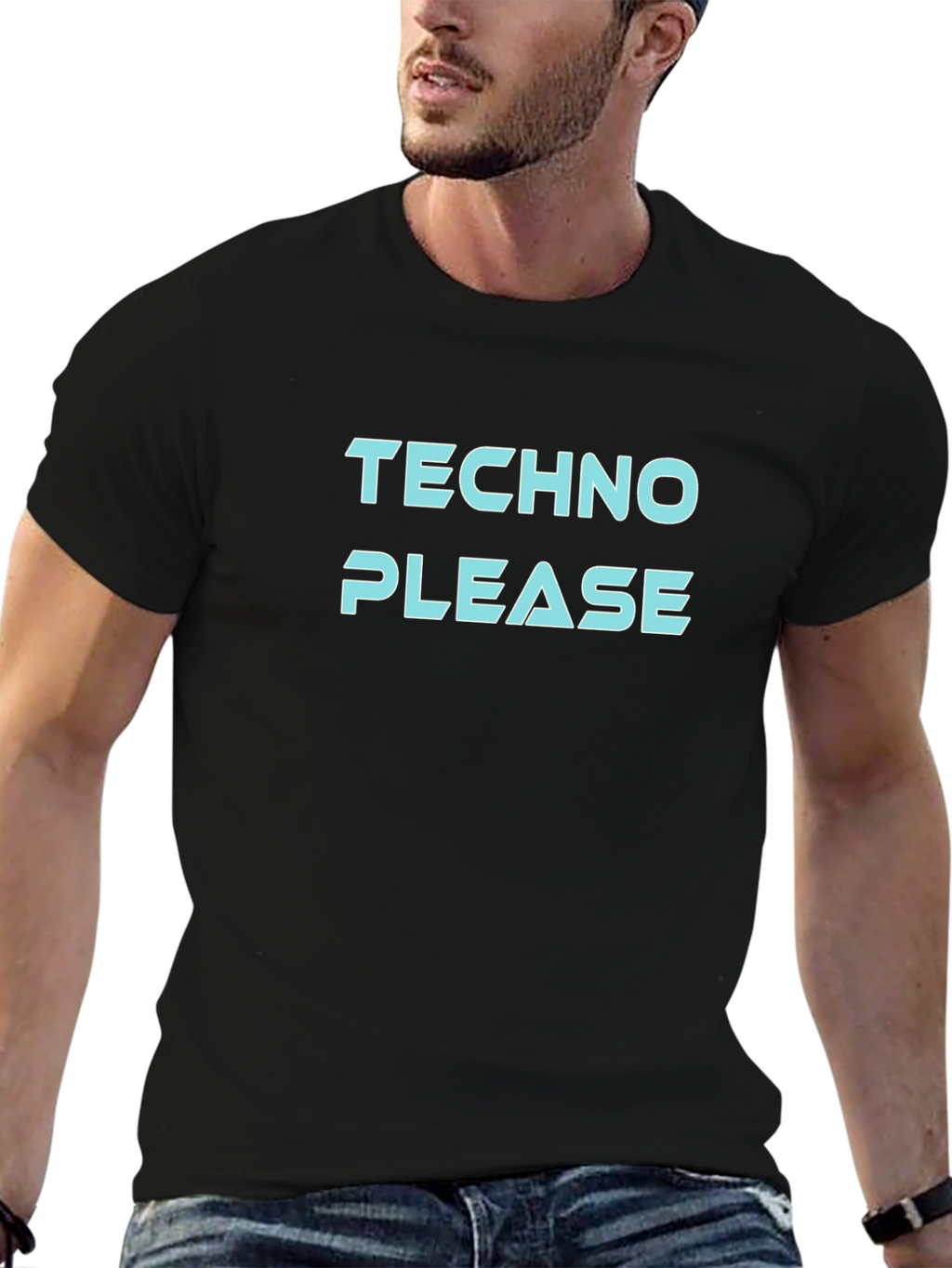 Techno Please Black T-Shirt
