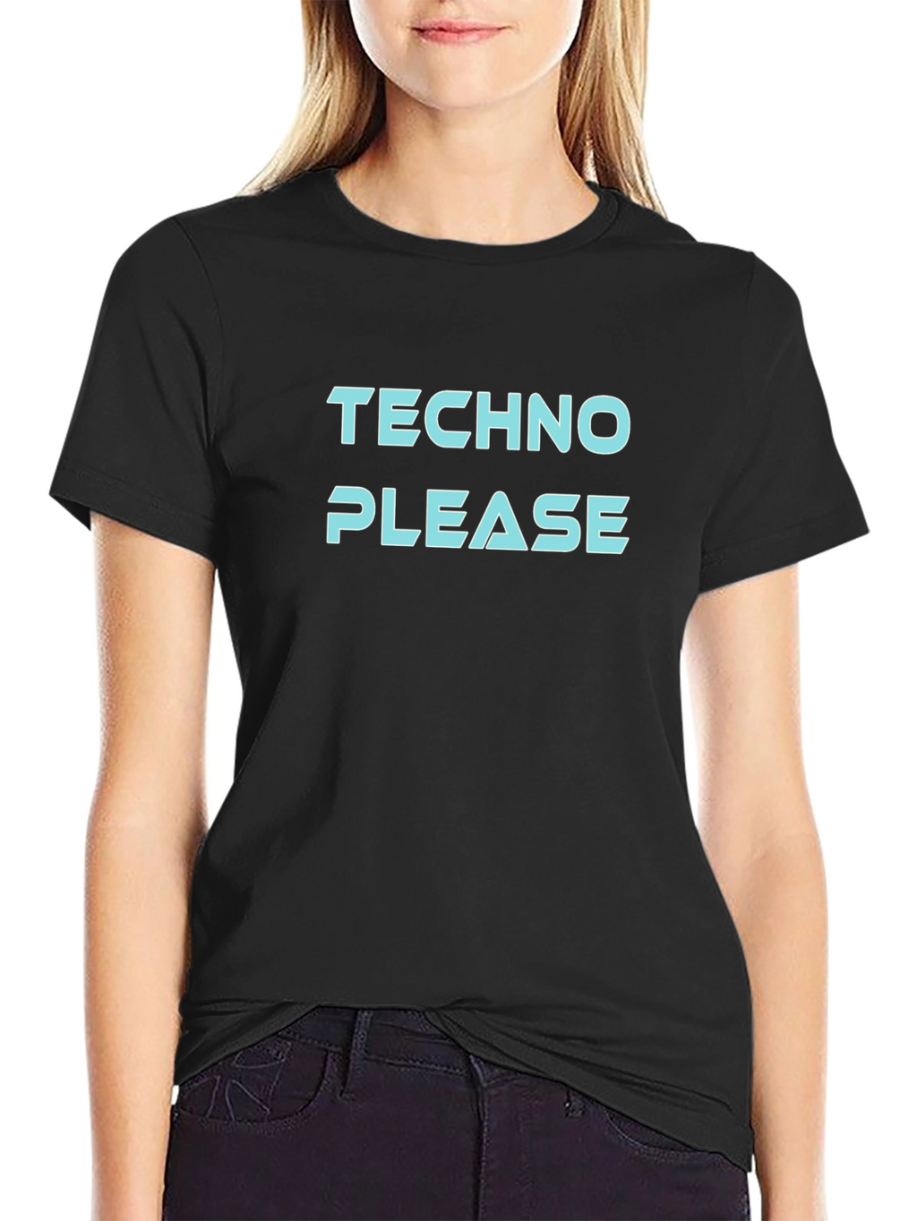 Techno Please Black T-Shirt