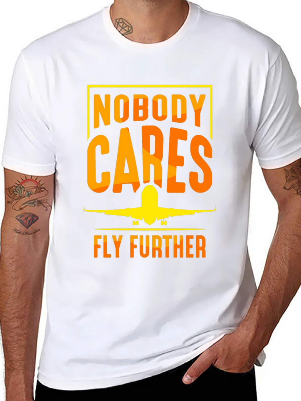 Nobody Cares Fly Further T-Shirt - Aviation Tee