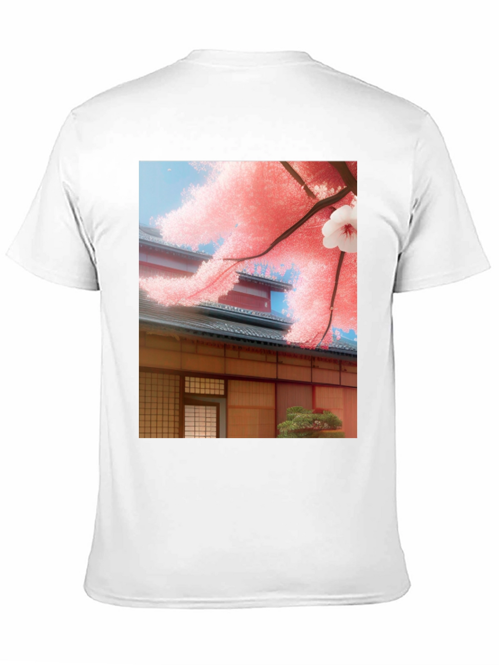 Sakura House Graphic Tee - Japanese Inspired Design