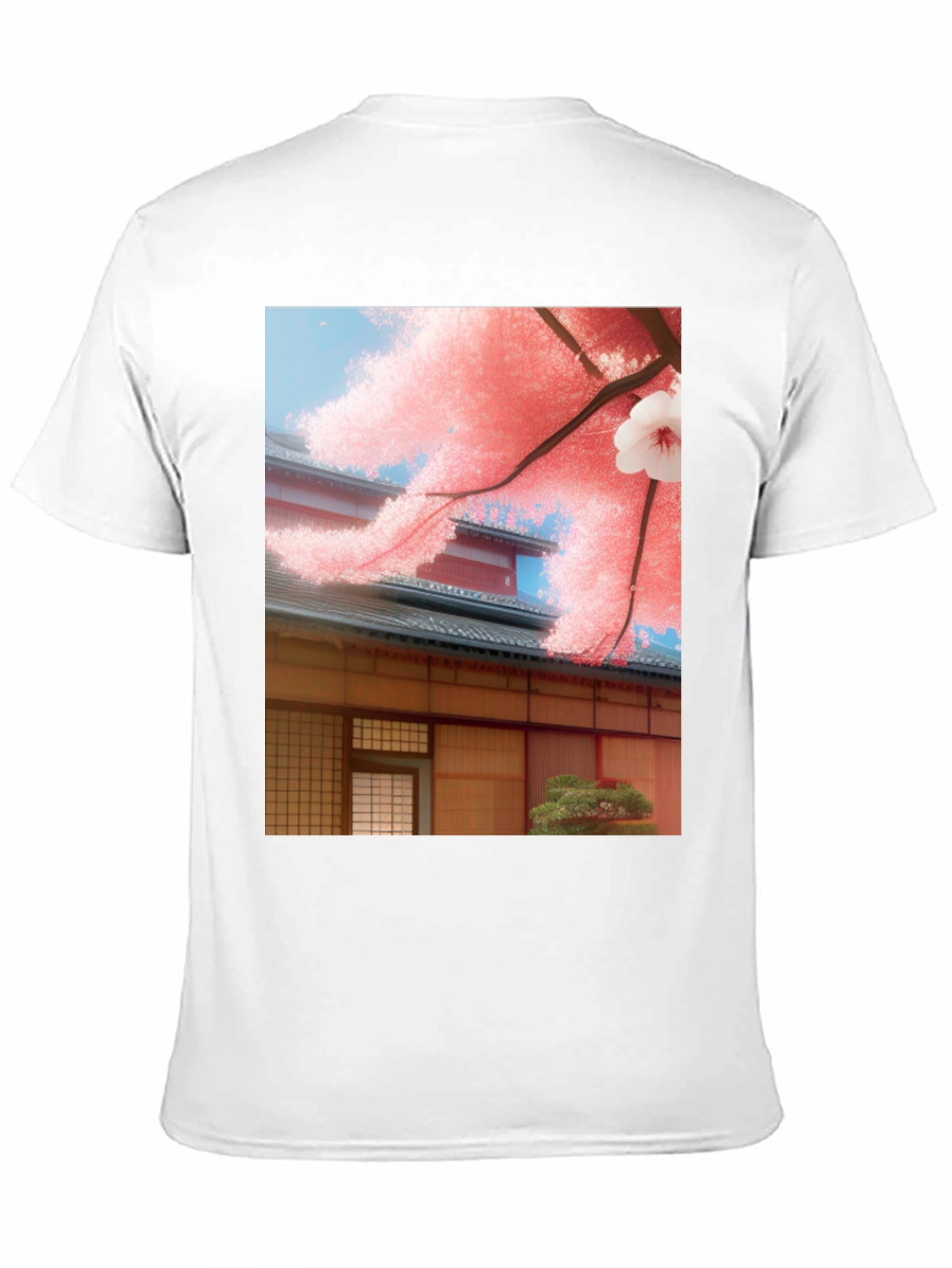Sakura House Graphic Tee - Japanese Inspired Design