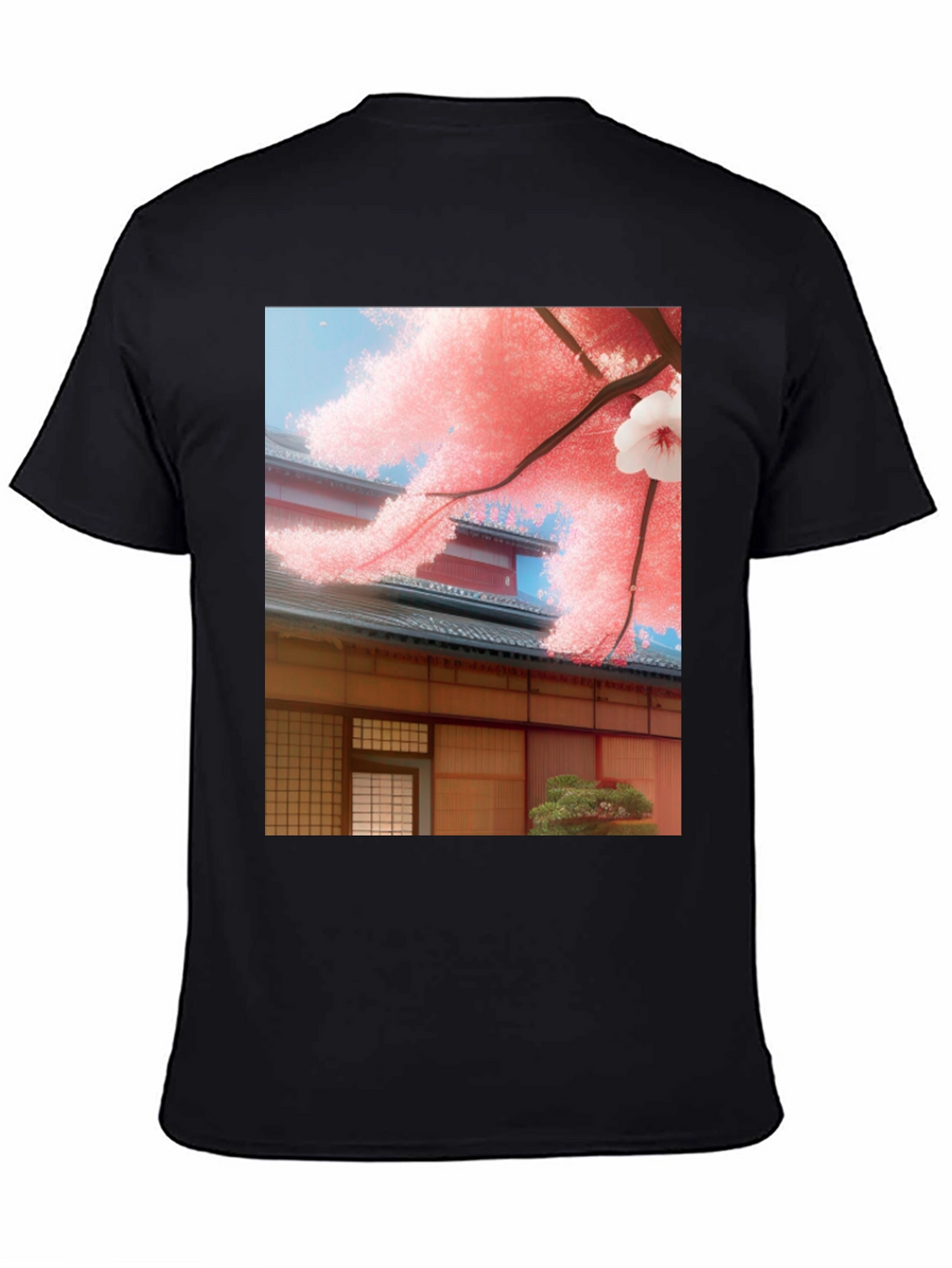Sakura House Graphic Tee - Japanese Inspired Design