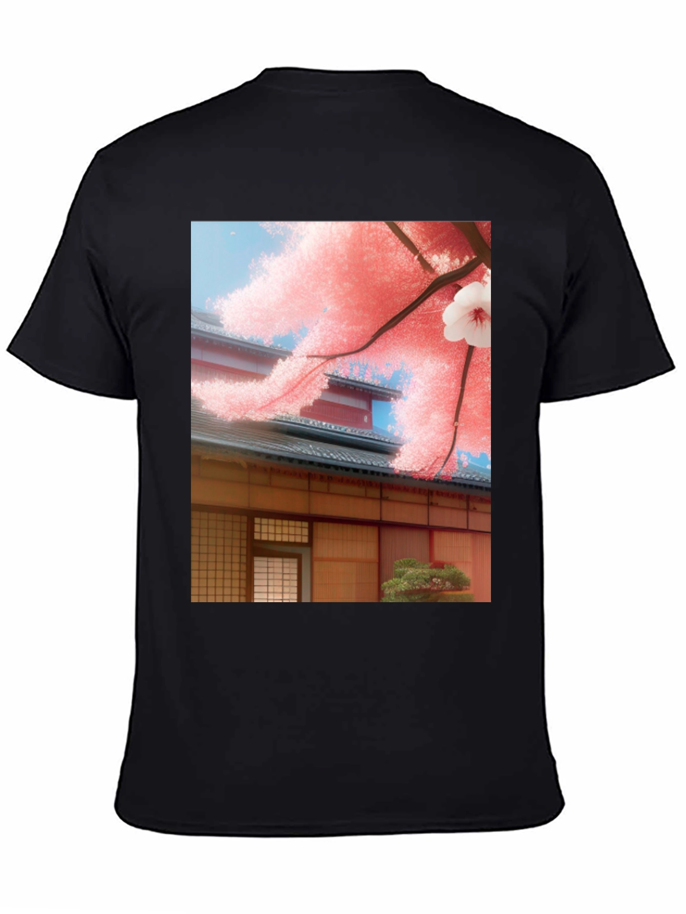 Sakura House Graphic Tee - Japanese Inspired Design