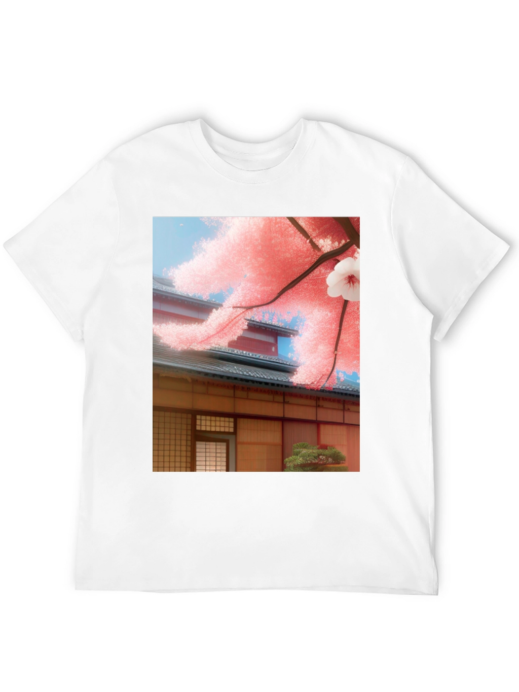 Sakura House Graphic Tee - Japanese Inspired Design