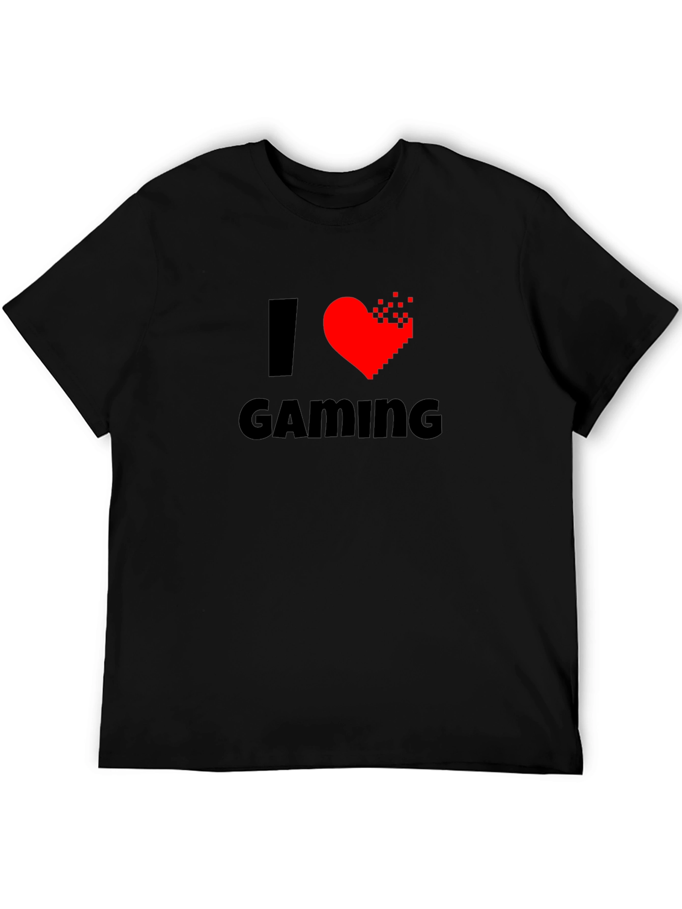 I Heart Gaming T-Shirt - Gamer Pixelated Heart Tee