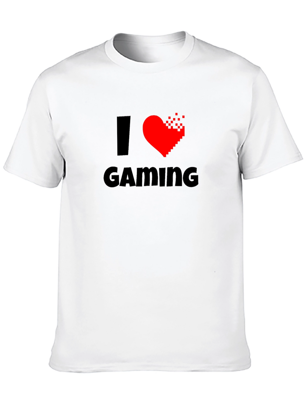 I Heart Gaming T-Shirt - Gamer Pixelated Heart Tee