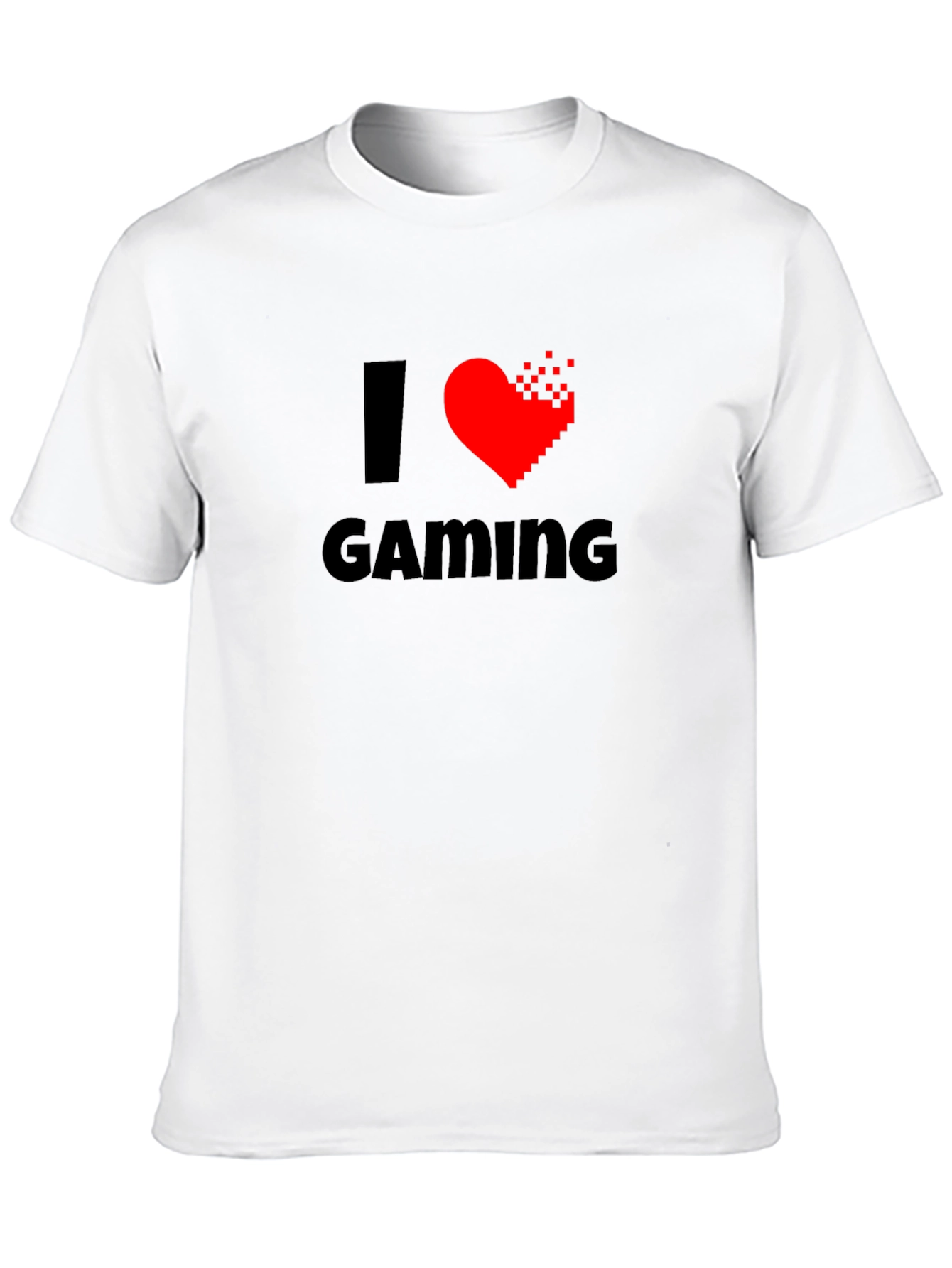 I Heart Gaming T-Shirt - Gamer Pixelated Heart Tee