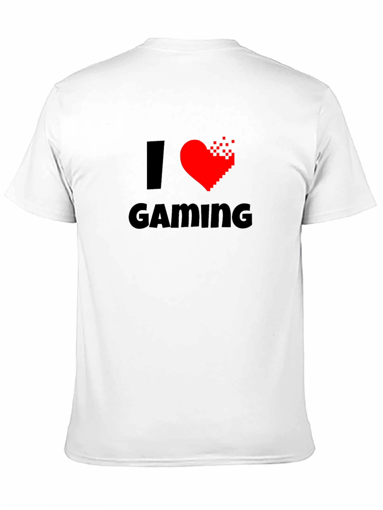 I Heart Gaming T-Shirt - Gamer Pixelated Heart Tee