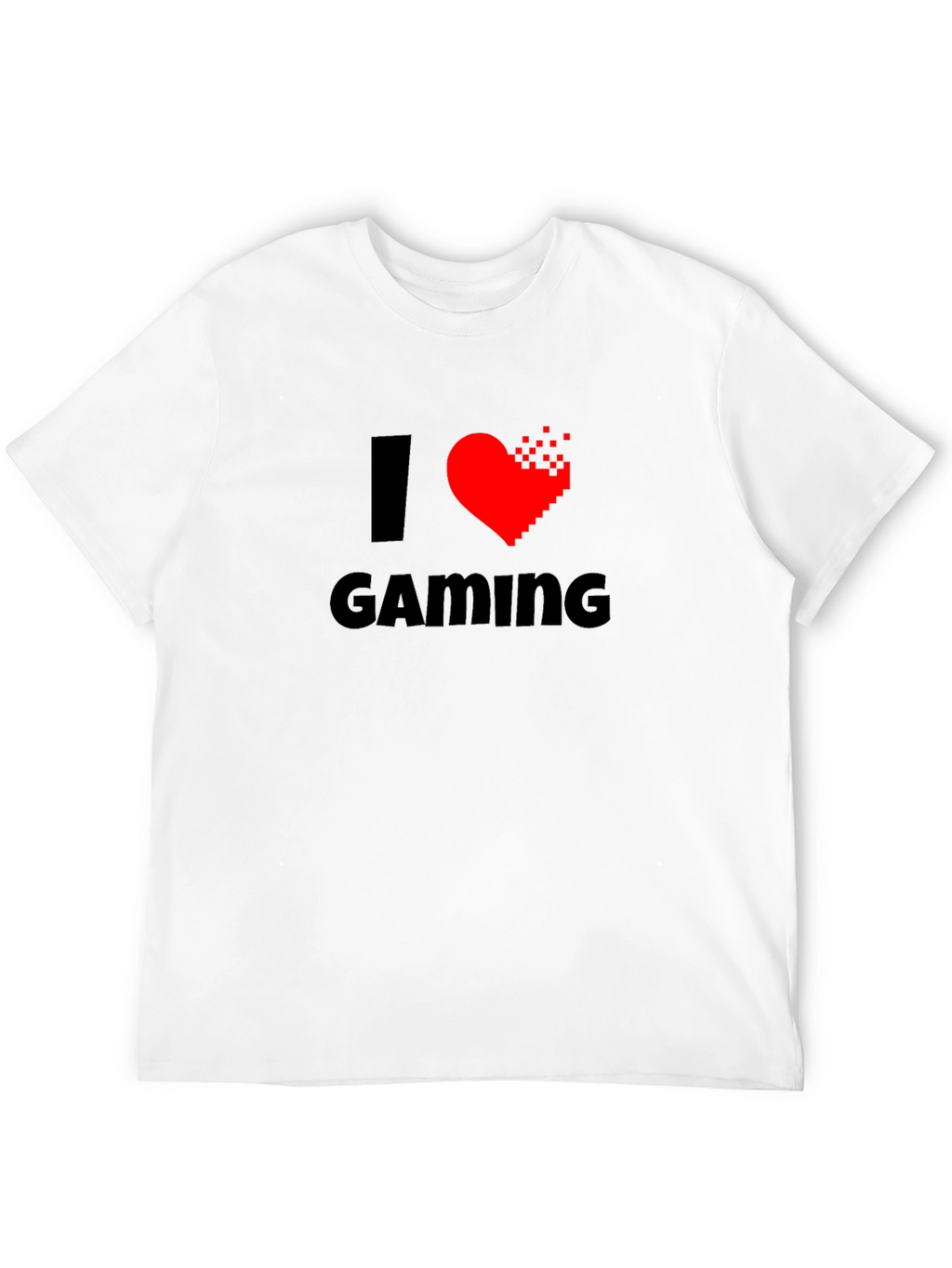 I Heart Gaming T-Shirt - Gamer Pixelated Heart Tee
