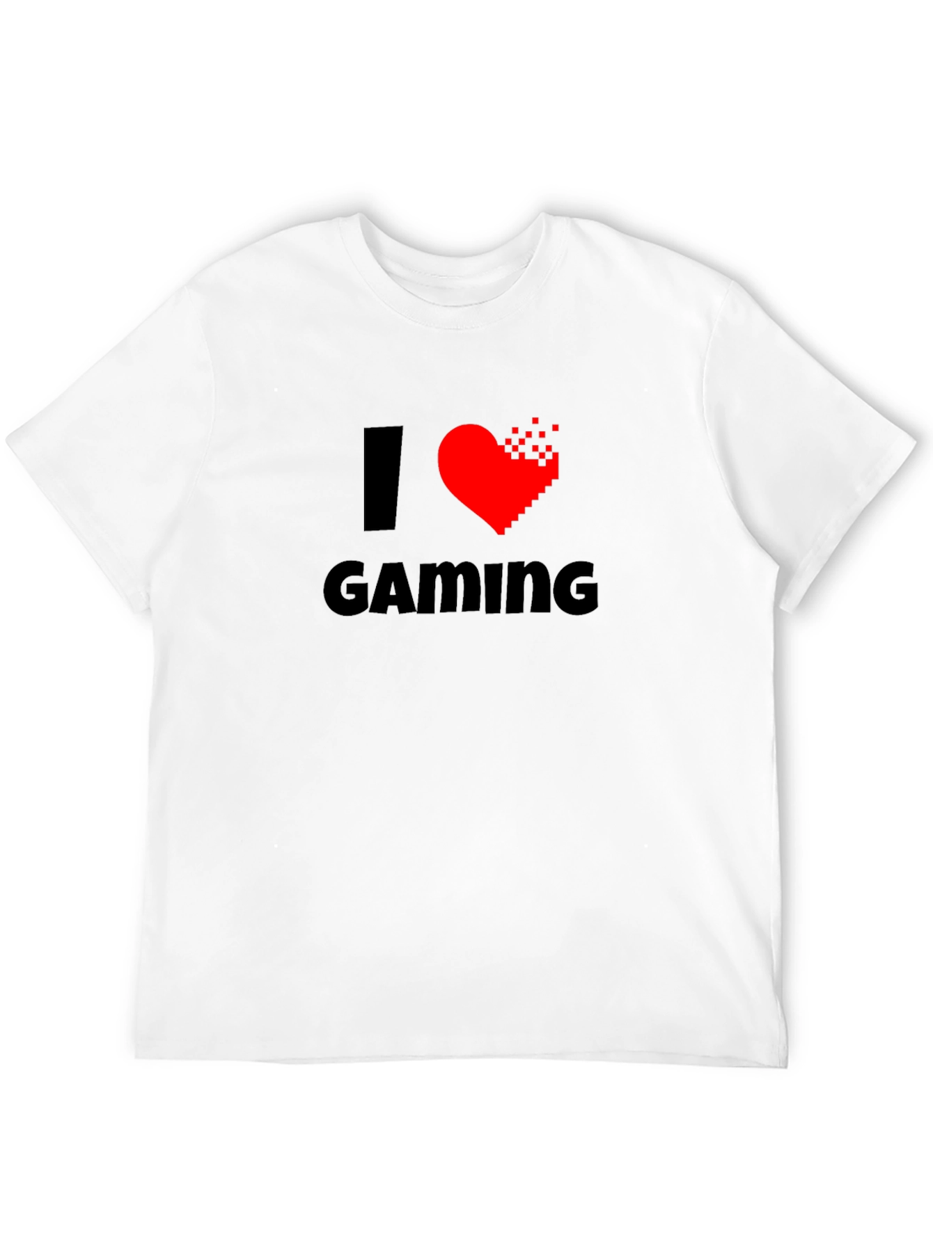 I Heart Gaming T-Shirt - Gamer Pixelated Heart Tee