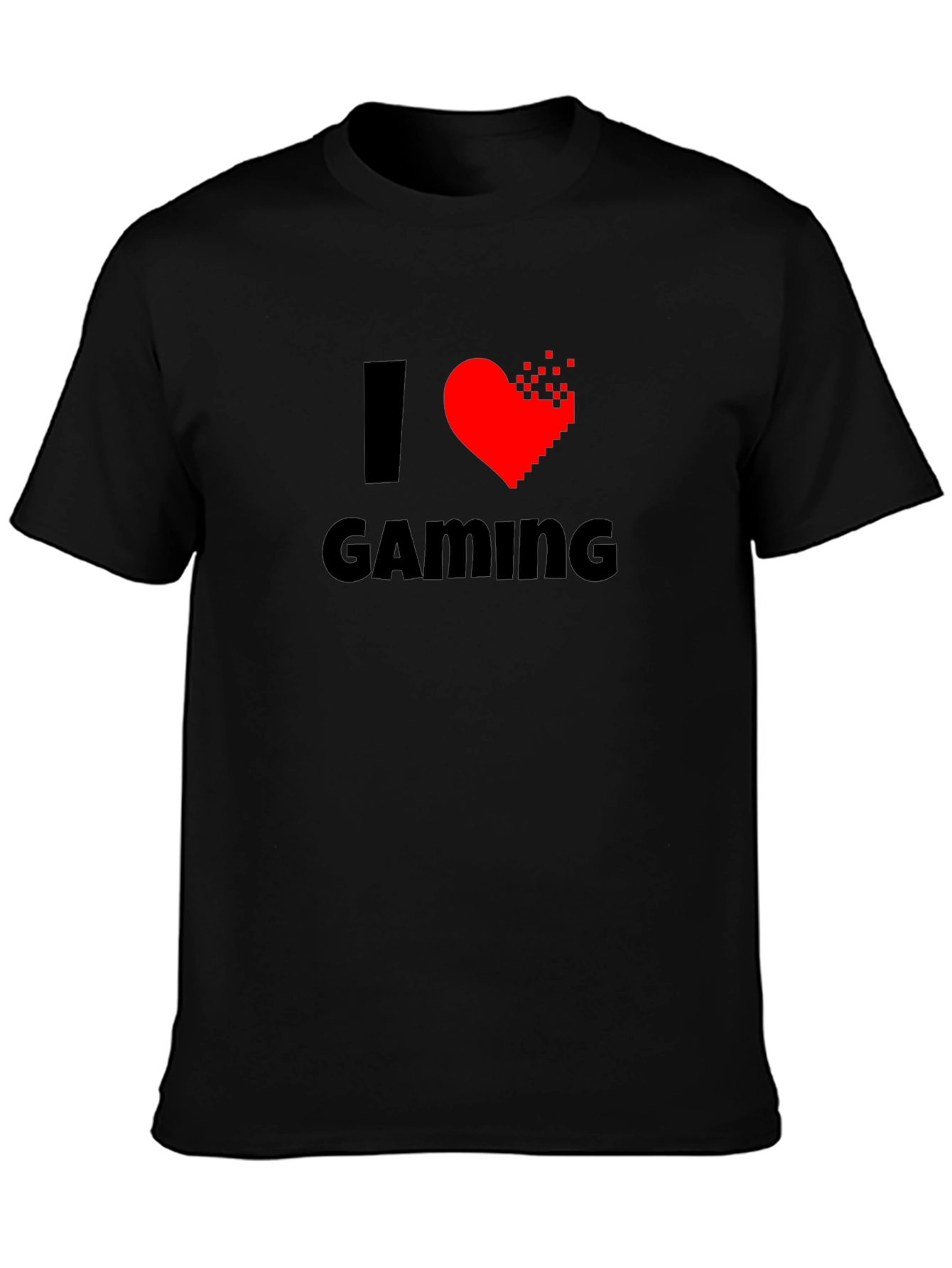 I Heart Gaming T-Shirt - Gamer Pixelated Heart Tee