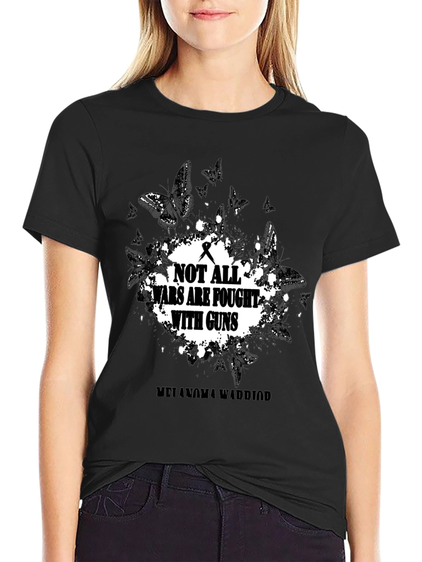 Melanoma Warrior T-Shirt: Not All Wars Are Fought With Guns