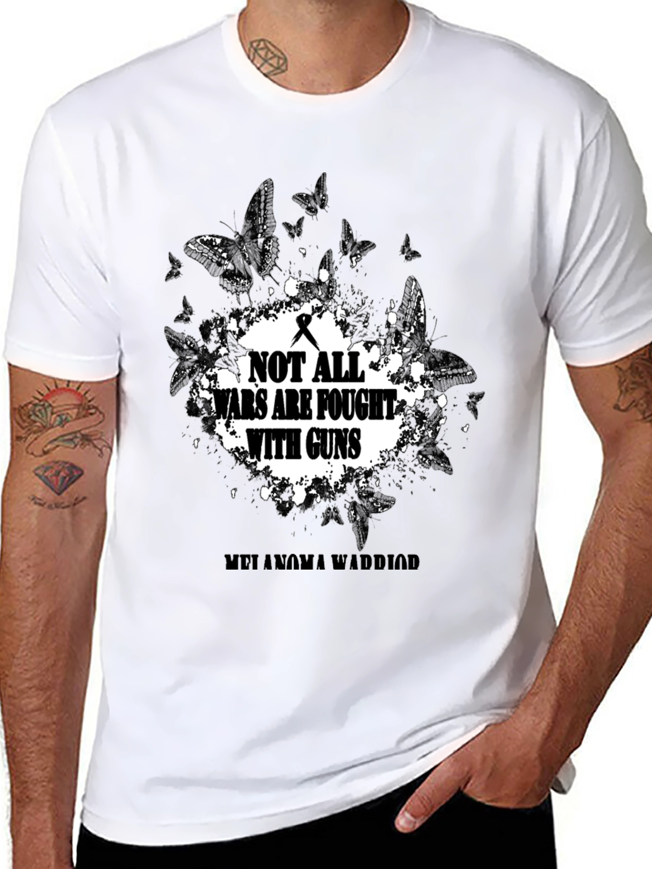 Melanoma Warrior T-Shirt: Not All Wars Are Fought With Guns