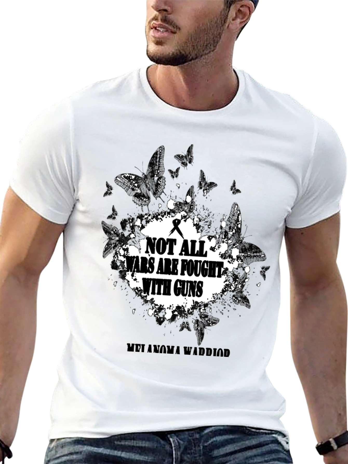 Melanoma Warrior T-Shirt: Not All Wars Are Fought With Guns