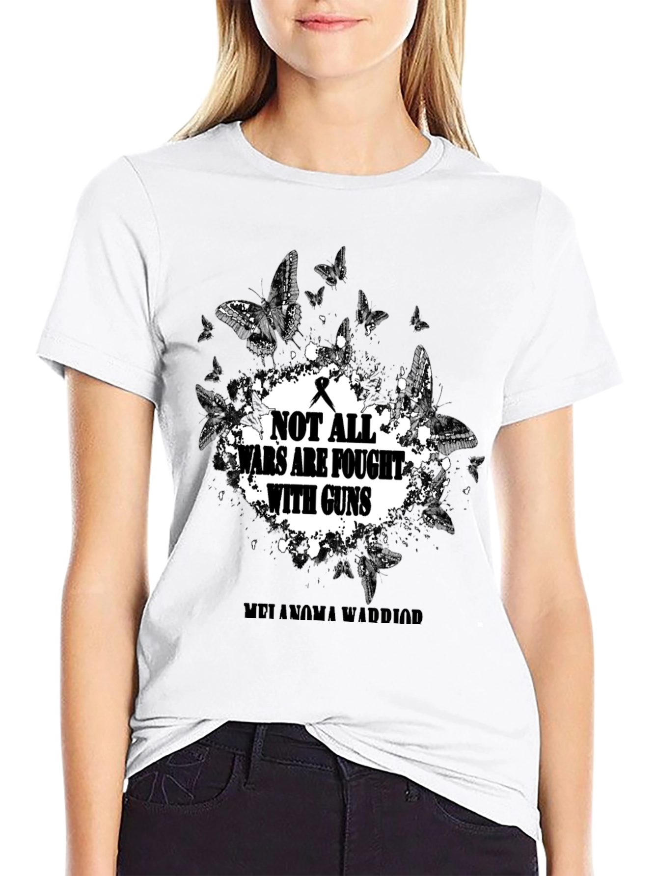 Melanoma Warrior T-Shirt: Not All Wars Are Fought With Guns