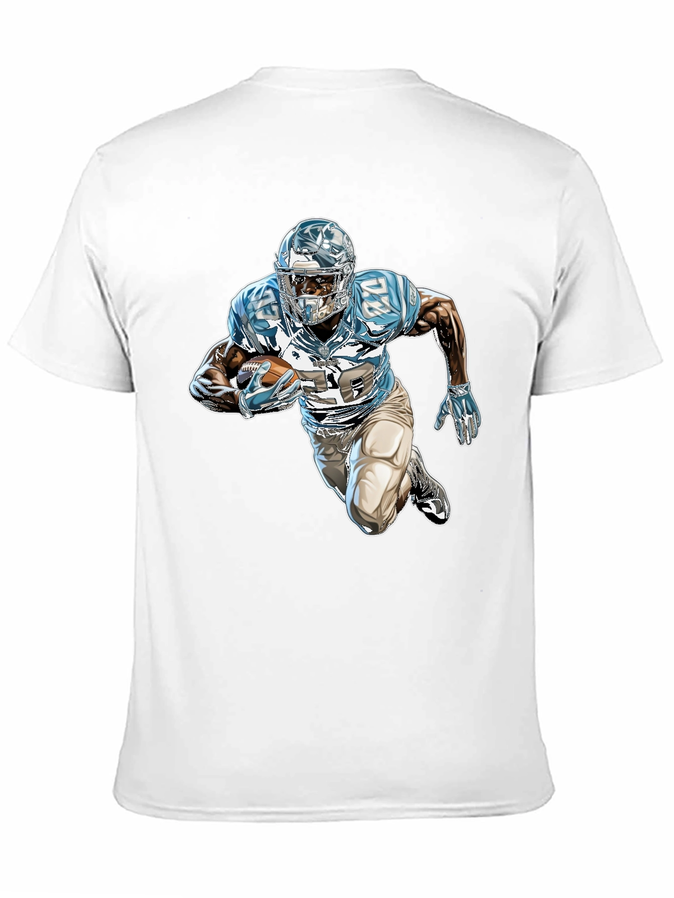 Football Player Graphic Black Tee