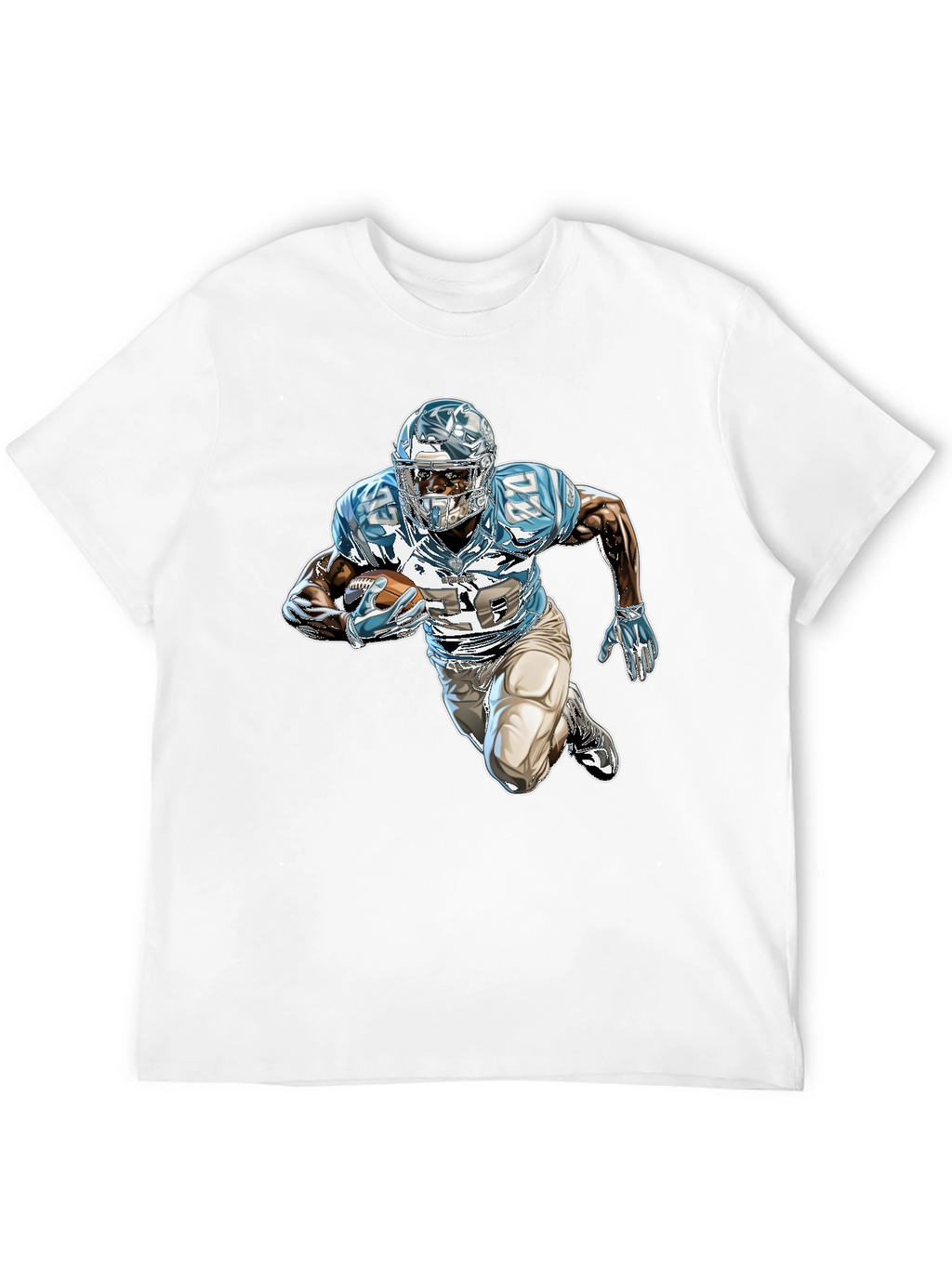 Football Player Graphic Black Tee