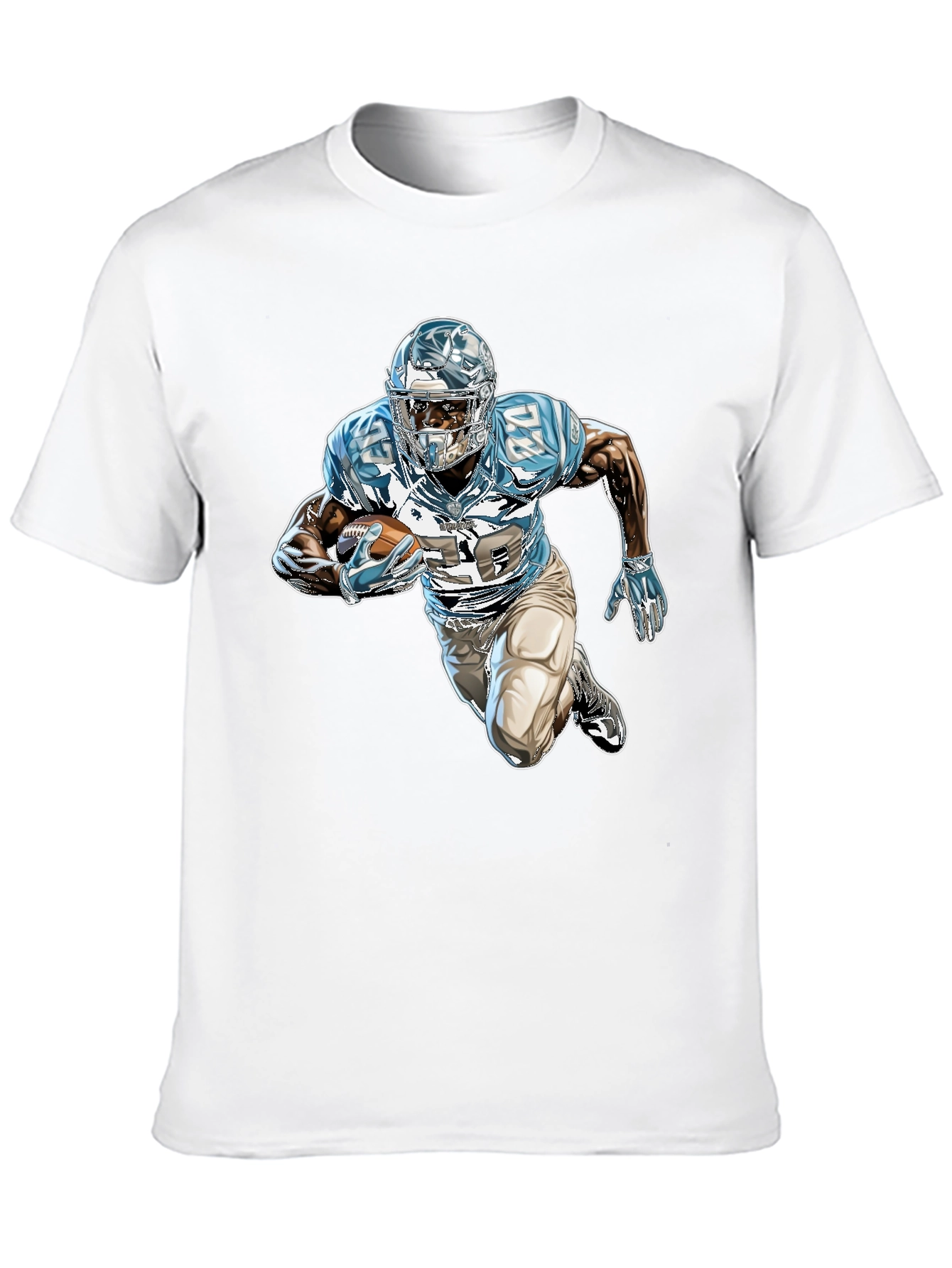 Football Player Graphic Black Tee