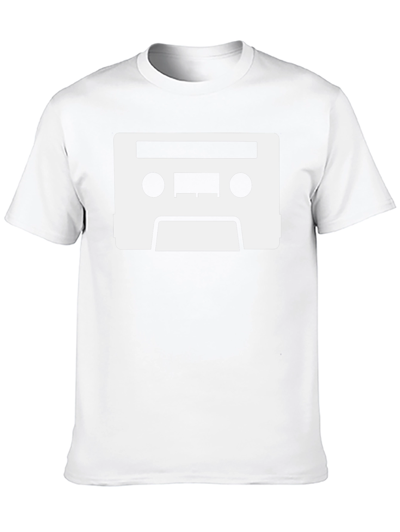 Retro Cassette Tape Graphic Tee - Black